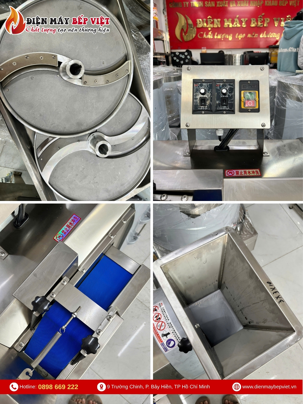 Máy Thái Rau Củ Quả Công Nghiệp YQC 803
