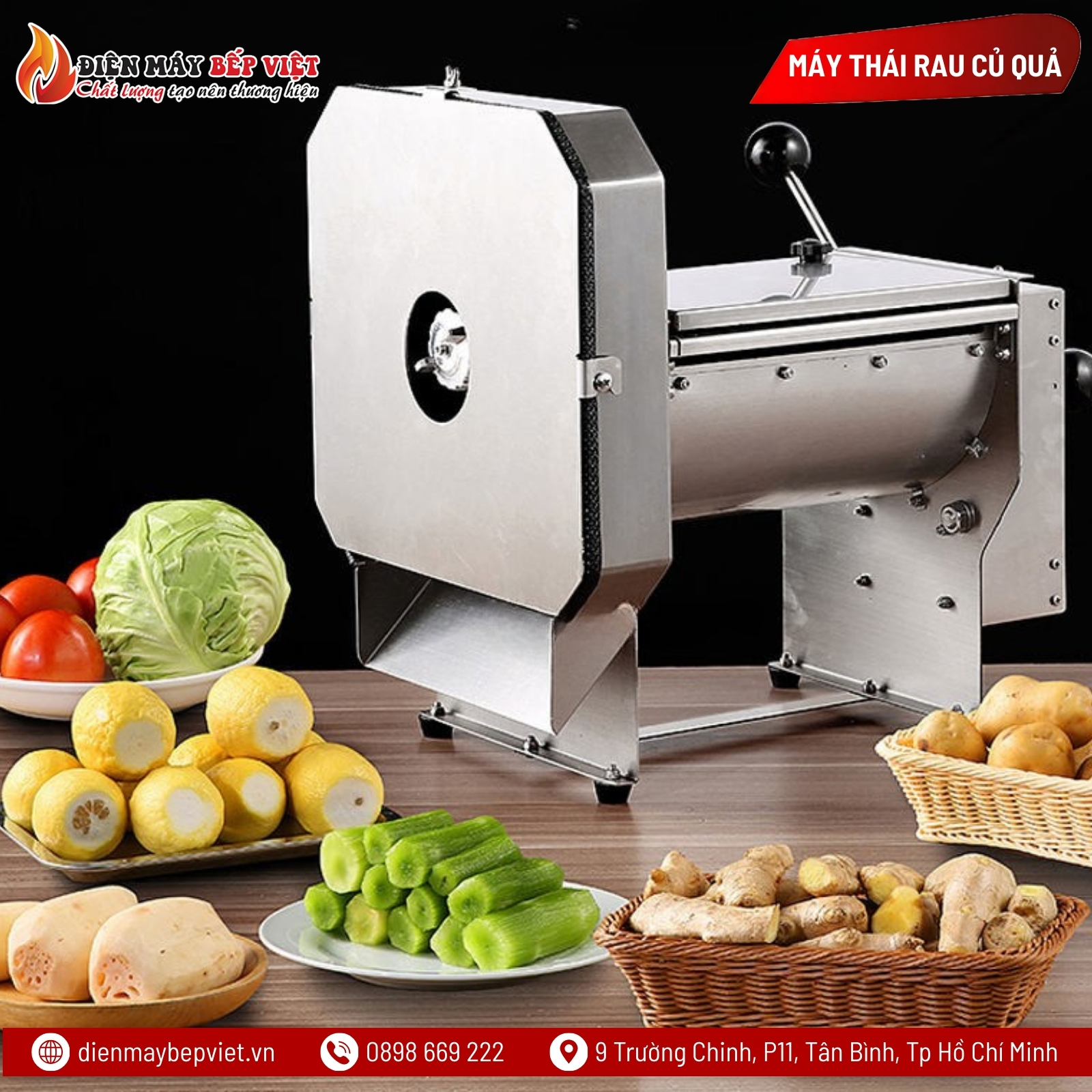 Máy Thái Rau Củ Quả Đa Năng YC-380