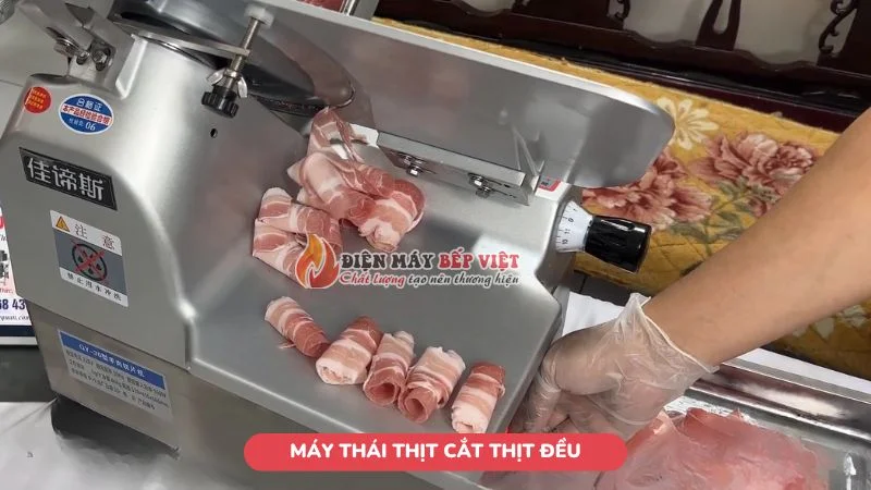 Máy thái thịt cắt thịt đều