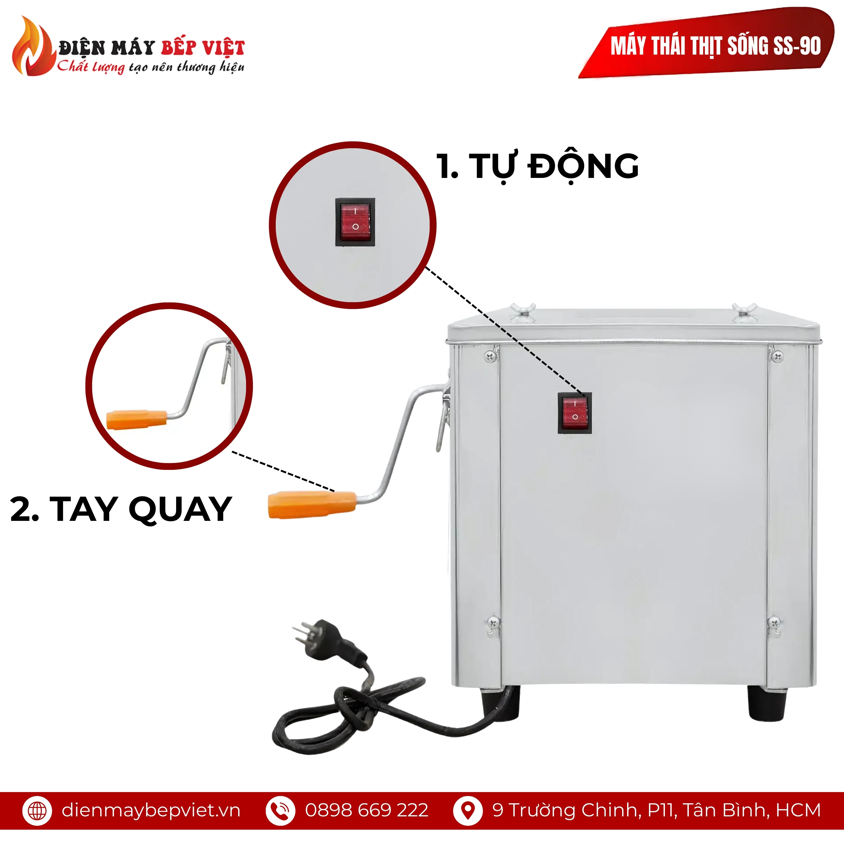Máy Thái Thịt Sống SS-90