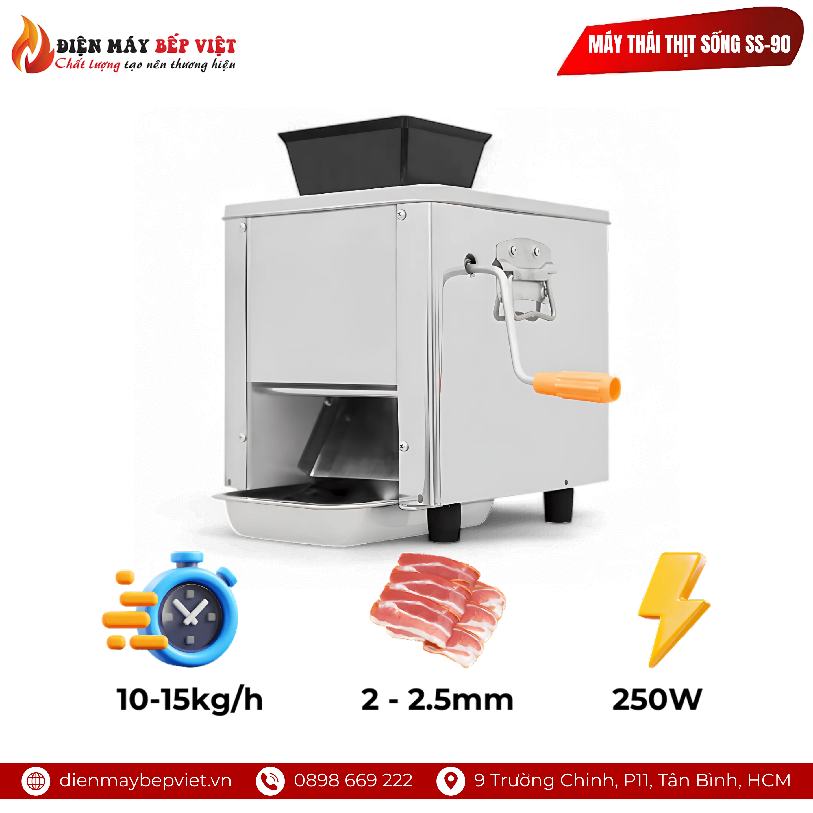 Máy Thái Thịt Sống SS-90
