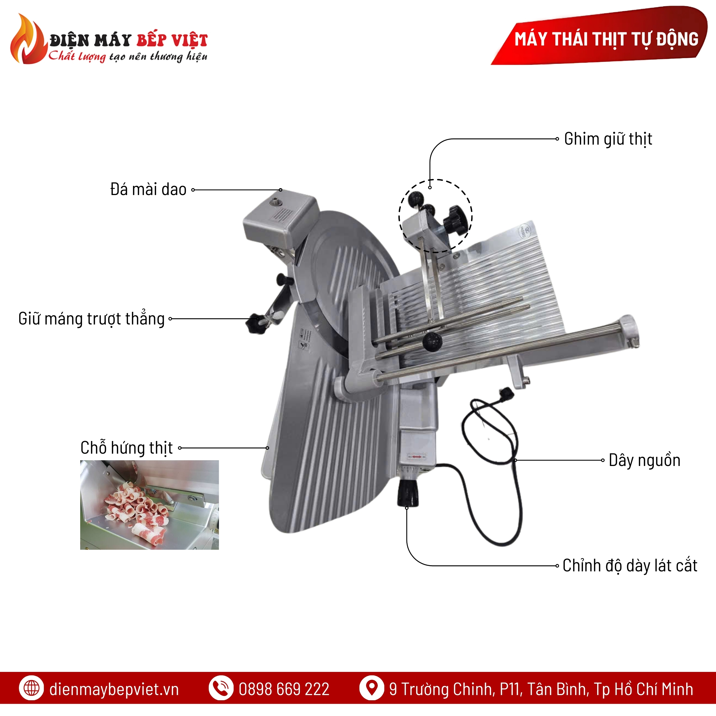 Máy Thái Thịt Tự Động Goodfor 30TD