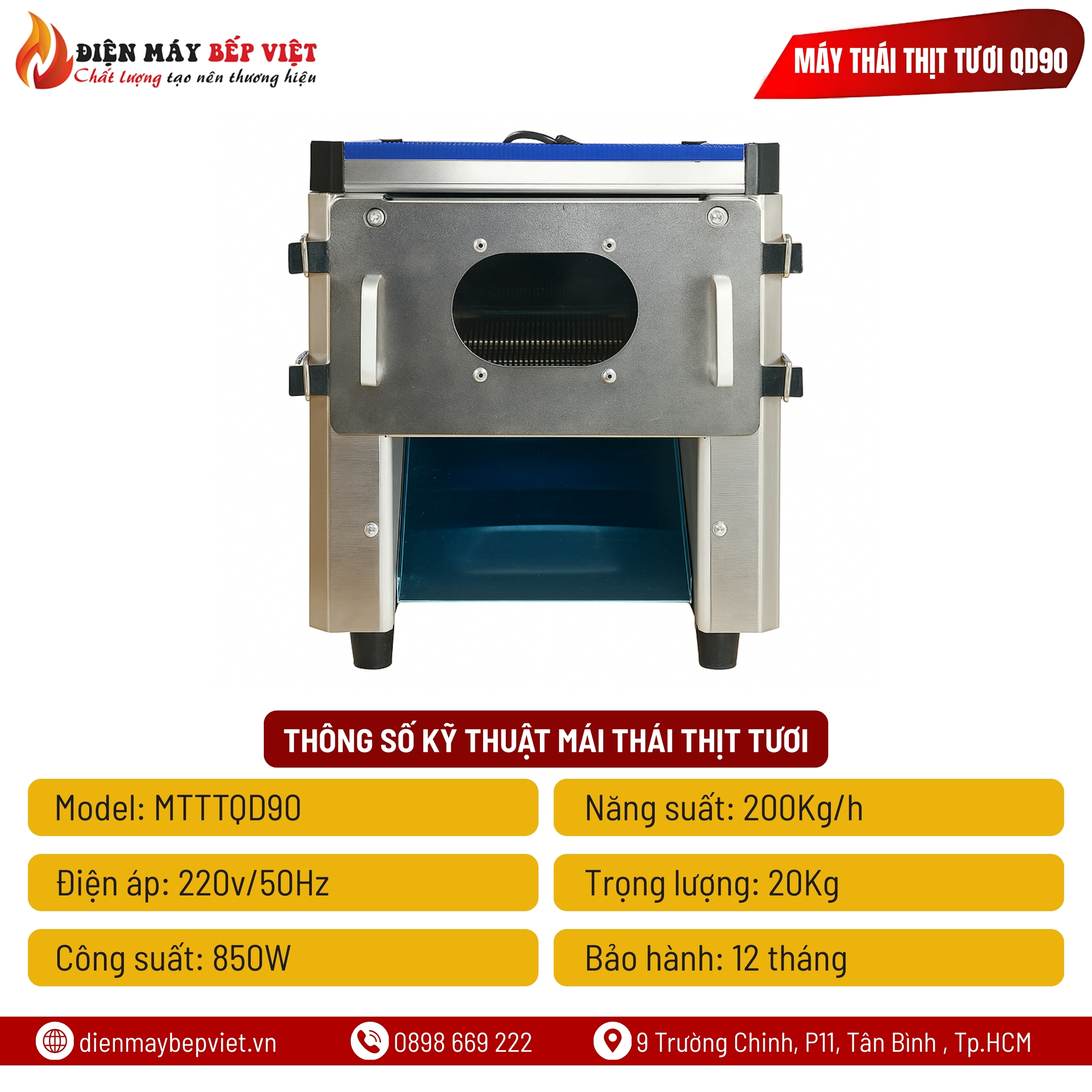 Máy Thái Thịt Tươi QD90