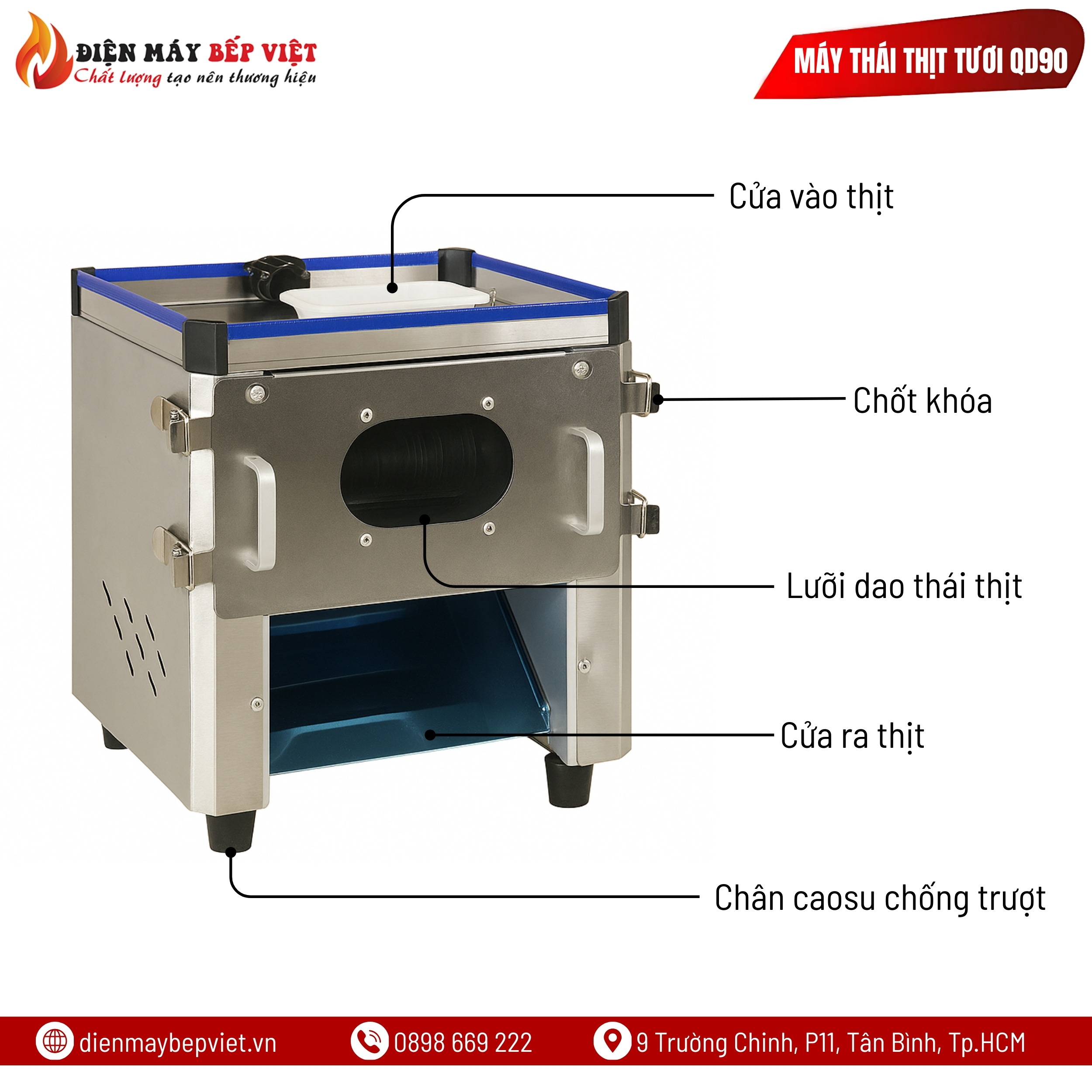 Máy Thái Thịt Tươi QD90