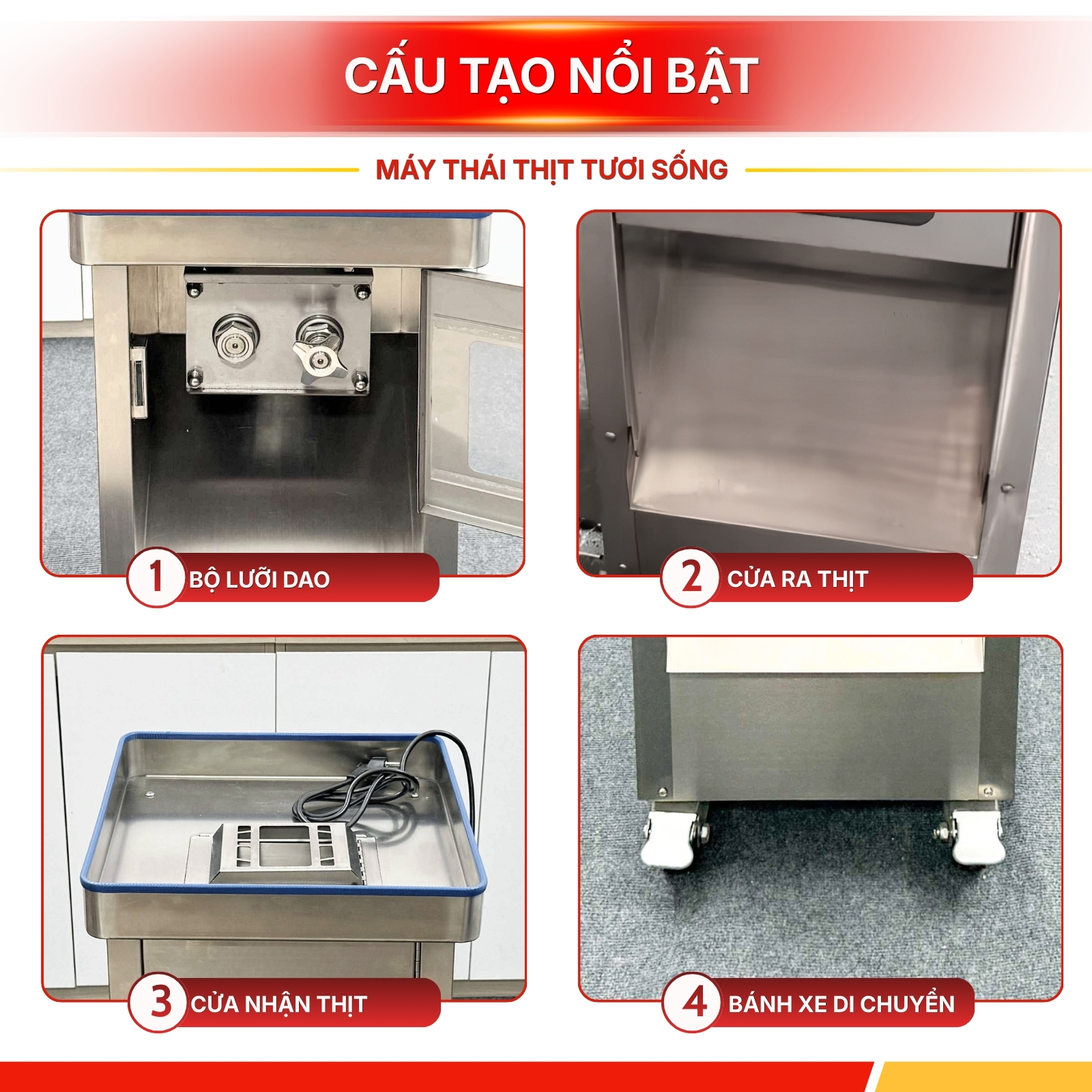 Máy Thái Thịt Tươi Sống DQ-300
