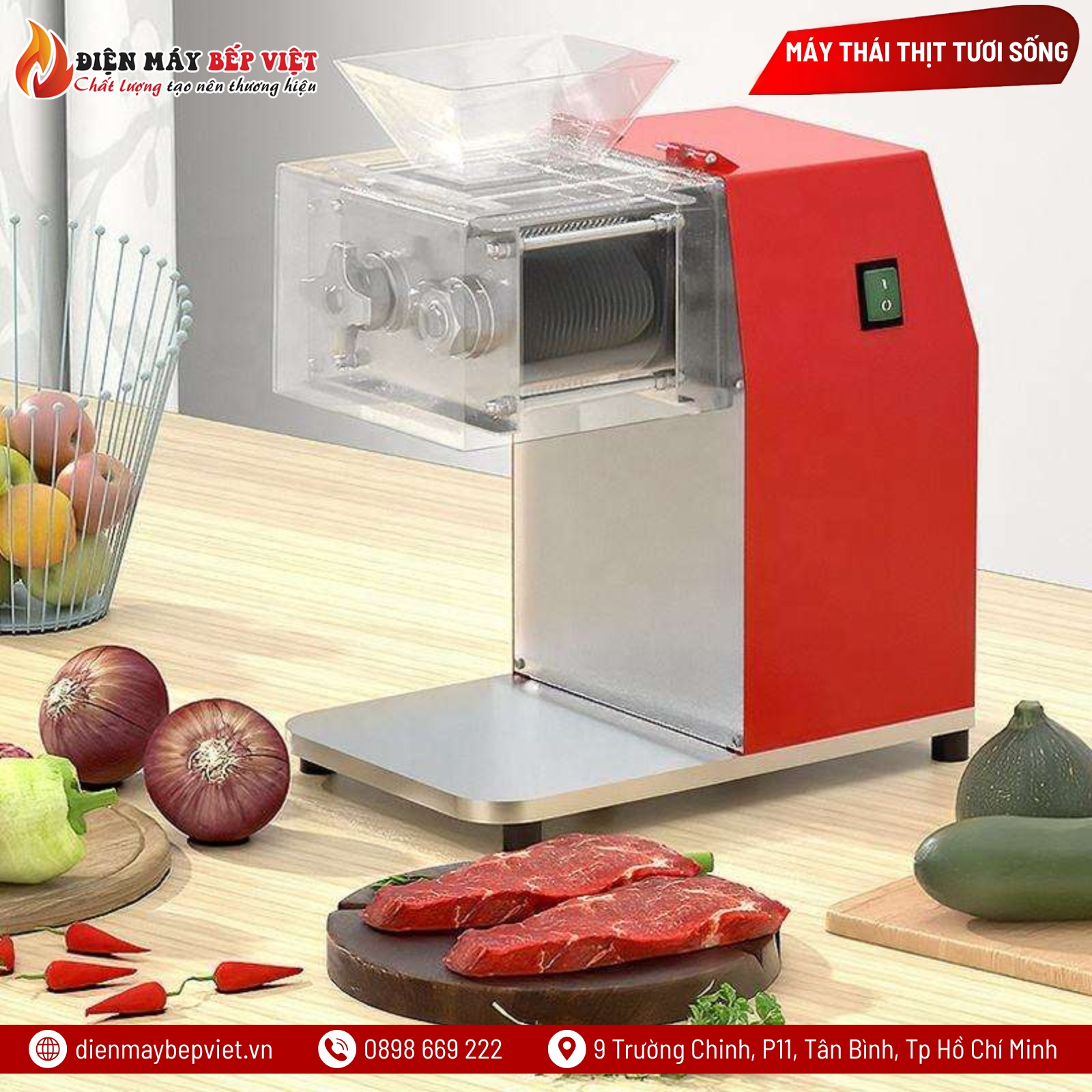 Máy Thái Thịt Tươi Sống DQ-90