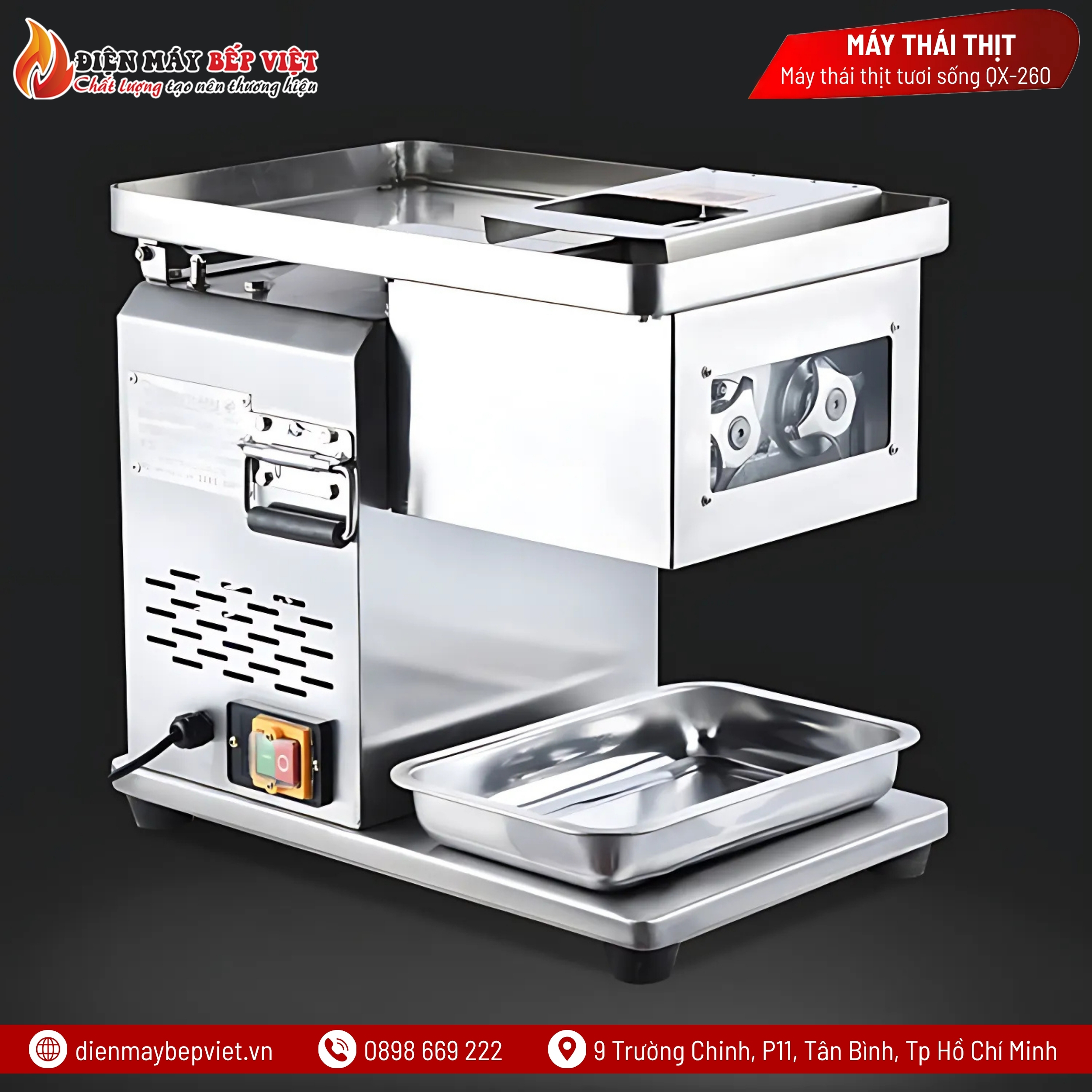 Máy thái thịt tươi sống QX-260