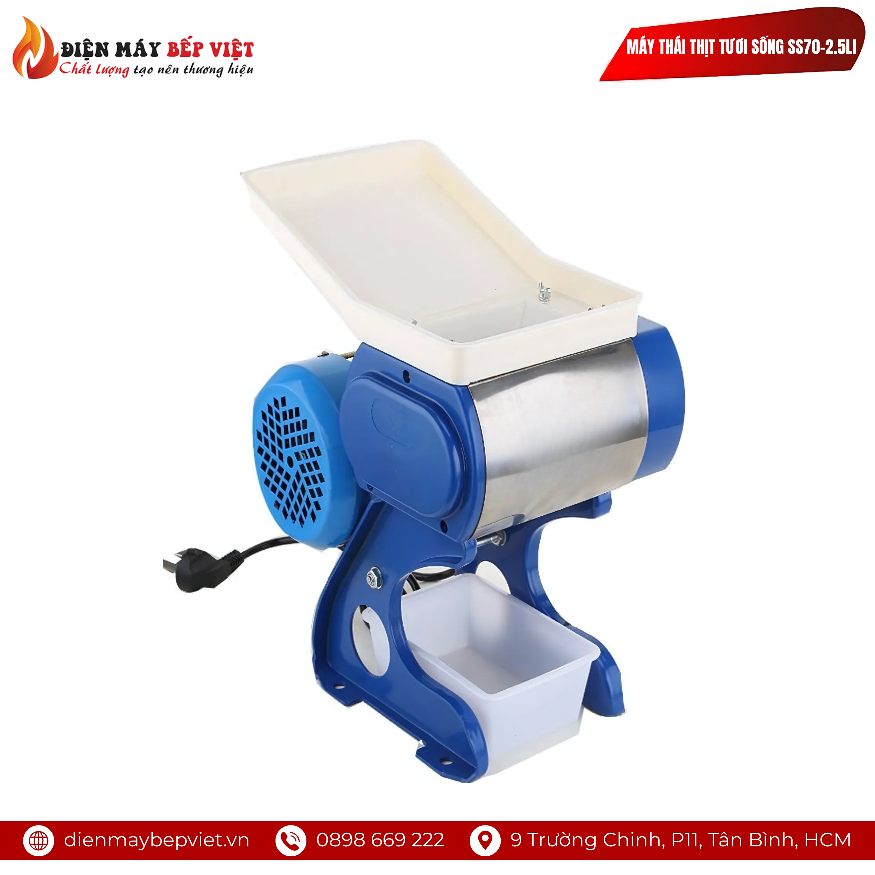 Máy Thái Thịt Tươi Sống SS70 2.5Li