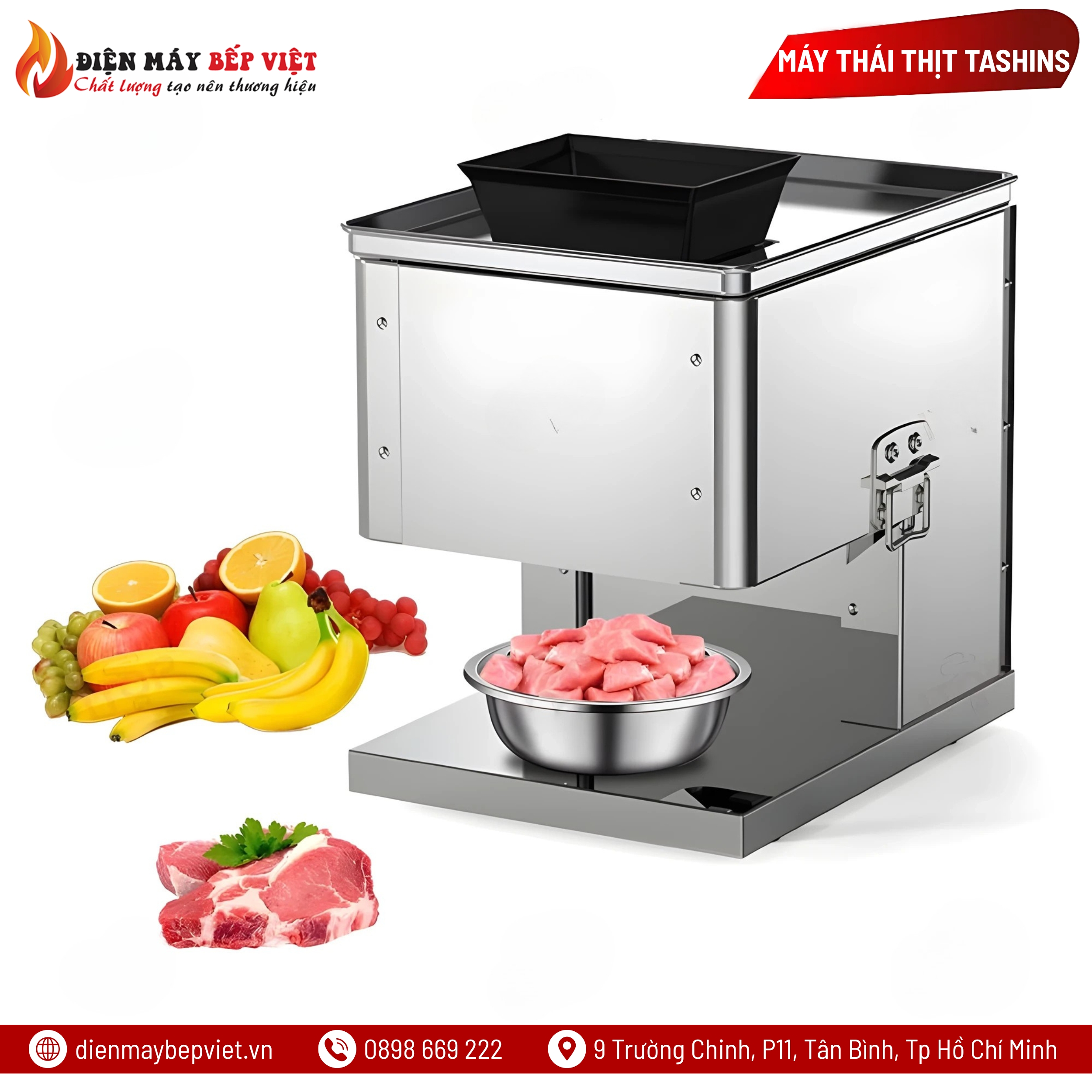 Máy Thái Thịt Tươi Sống Tashins