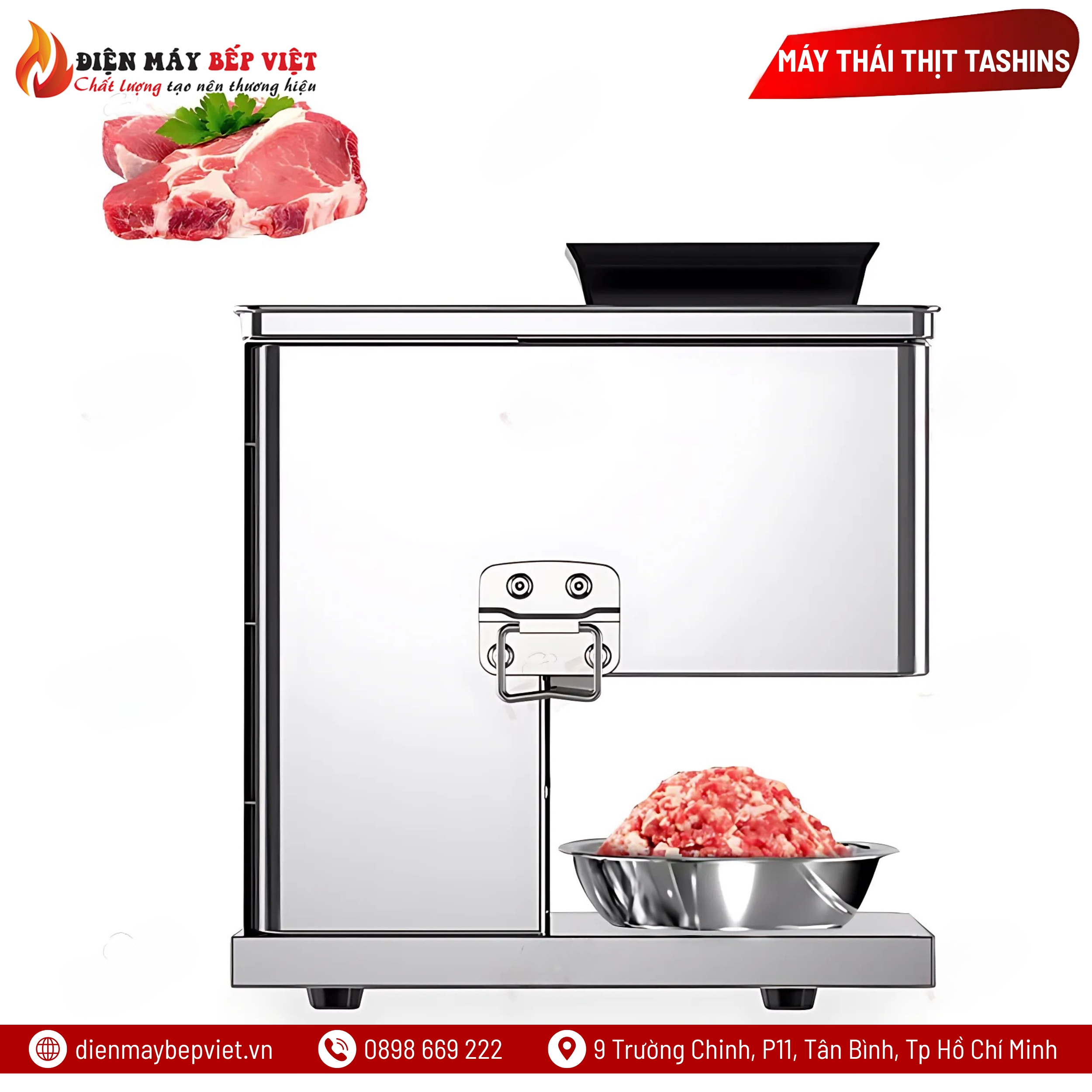 Máy Thái Thịt Tươi Sống Tashins