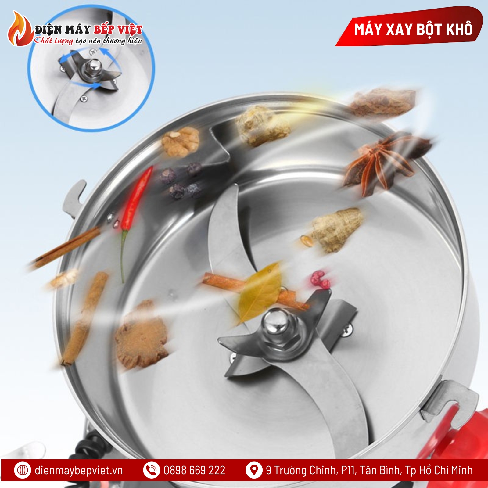 Máy Xay Bột Khô QE-1000