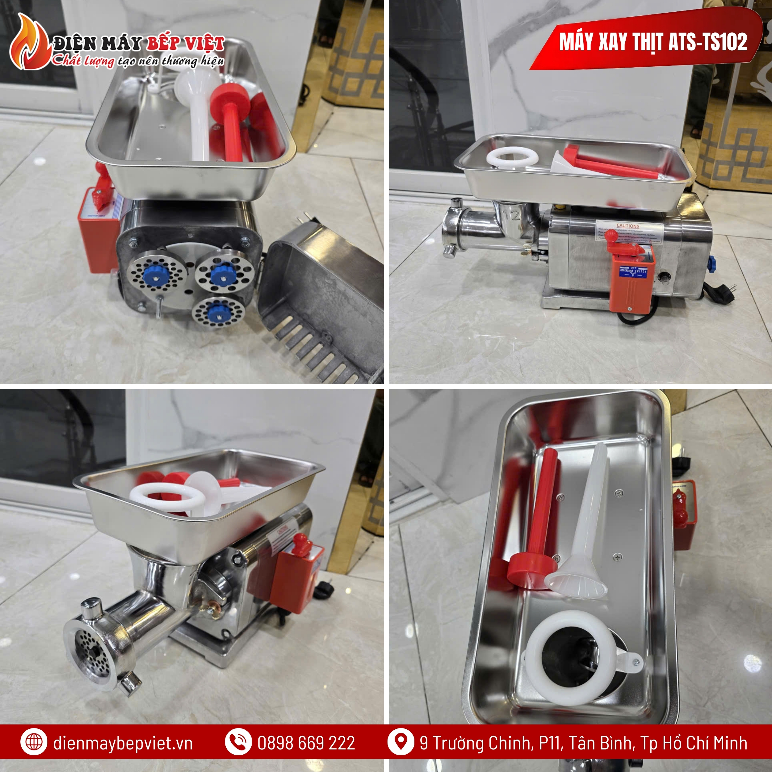 Máy Xay Đùn Thịt Công Nghiệp ATS-TS102