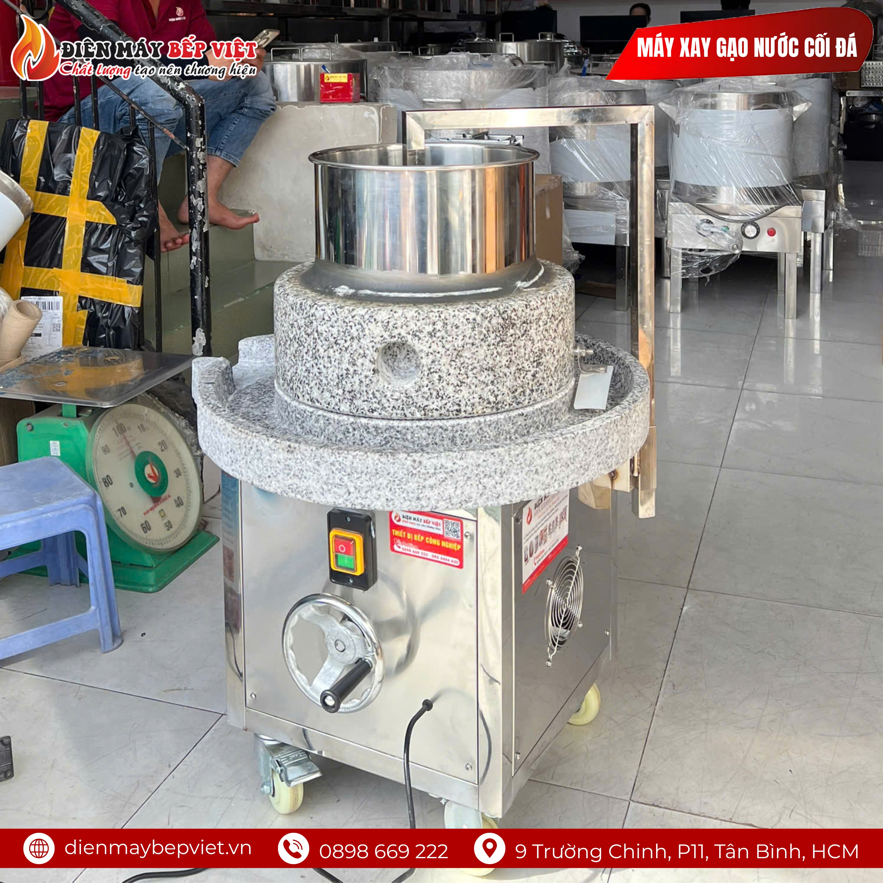 Máy Xay Gạo Nước Cối Đá 13,5Kg/h