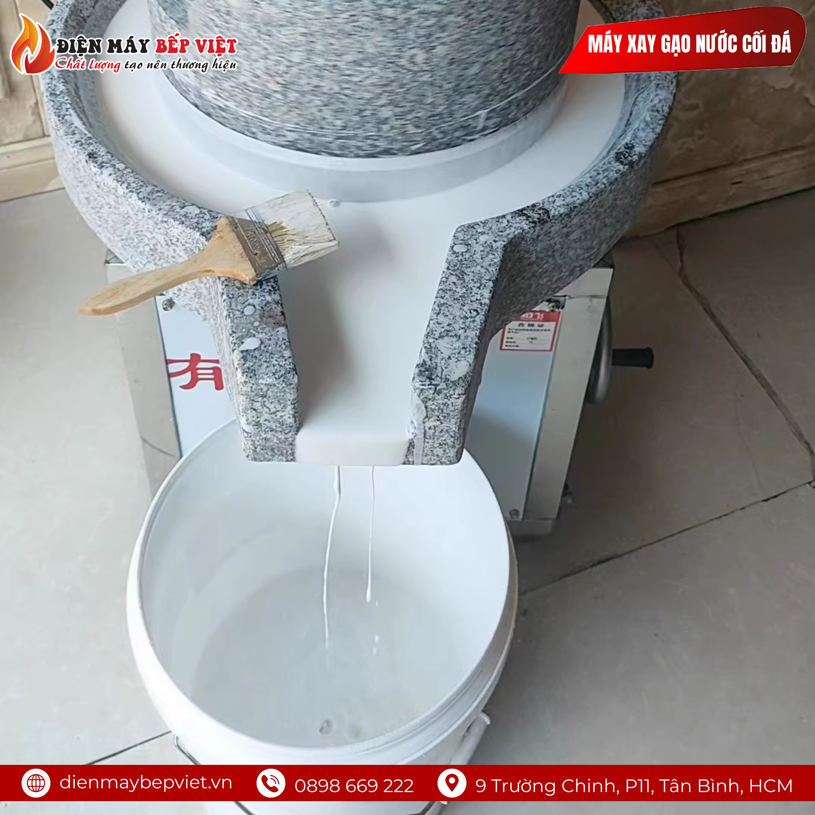 Máy Xay Gạo Nước Cối Đá 13,5Kg/h