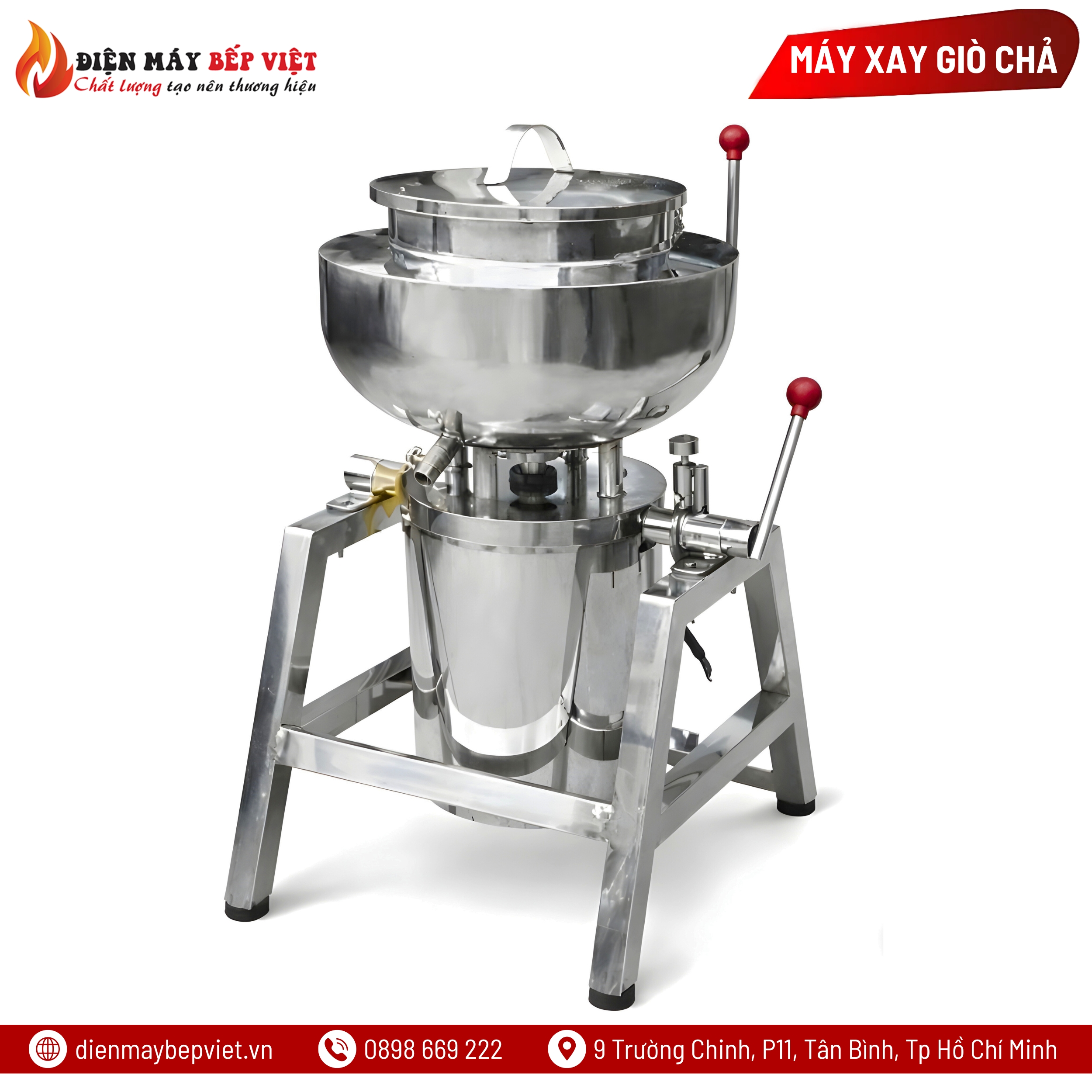 Máy Xay Giò Chả 10Kg Có Biến Tần