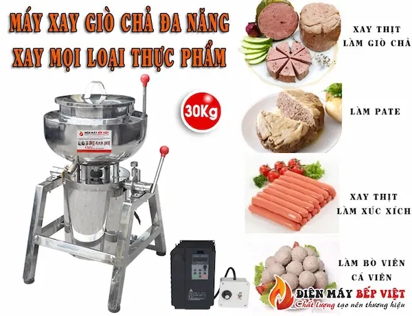 Máy xay giò chả xay được nhiều loại thực phẩm khác nhau