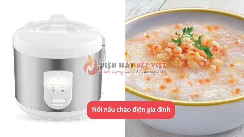 Nấu cháo bằng nồi nấu cháo điện