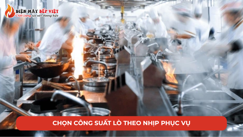 Nên chọn công suất lò salamander theo nhịp phục vụ