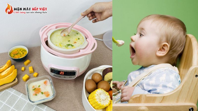 Nên mua nồi nấu cháo điện cho bé không