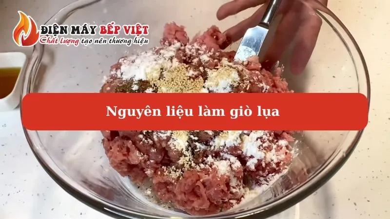 nguyên liệu làm giò chả