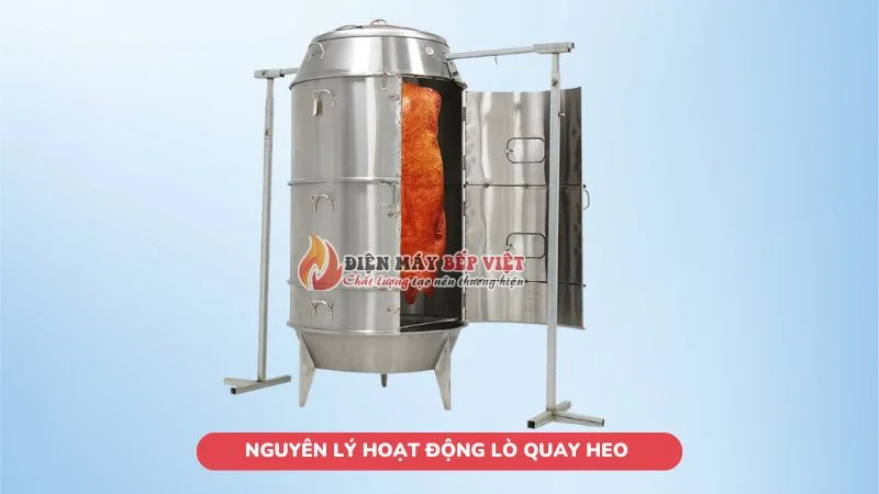 Nguyên lý hoạt động lò quay heo công nghiệp