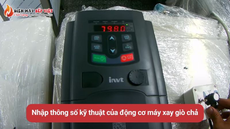 Nhập thông số kỹ thuật động cơ máy xay