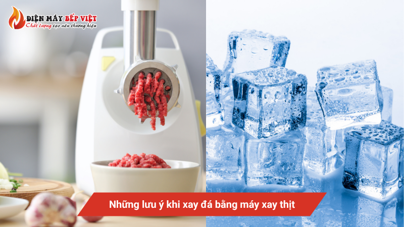 Những lưu ý khi xay đá bằng máy xay thịt