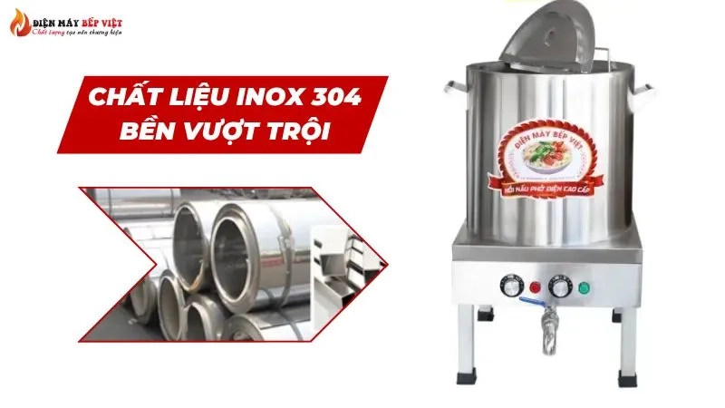 Nồi hầm xương chất liệu Inox 304