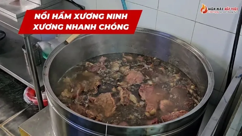 Nồi hầm xương giúp ninh xương nhanh chóng