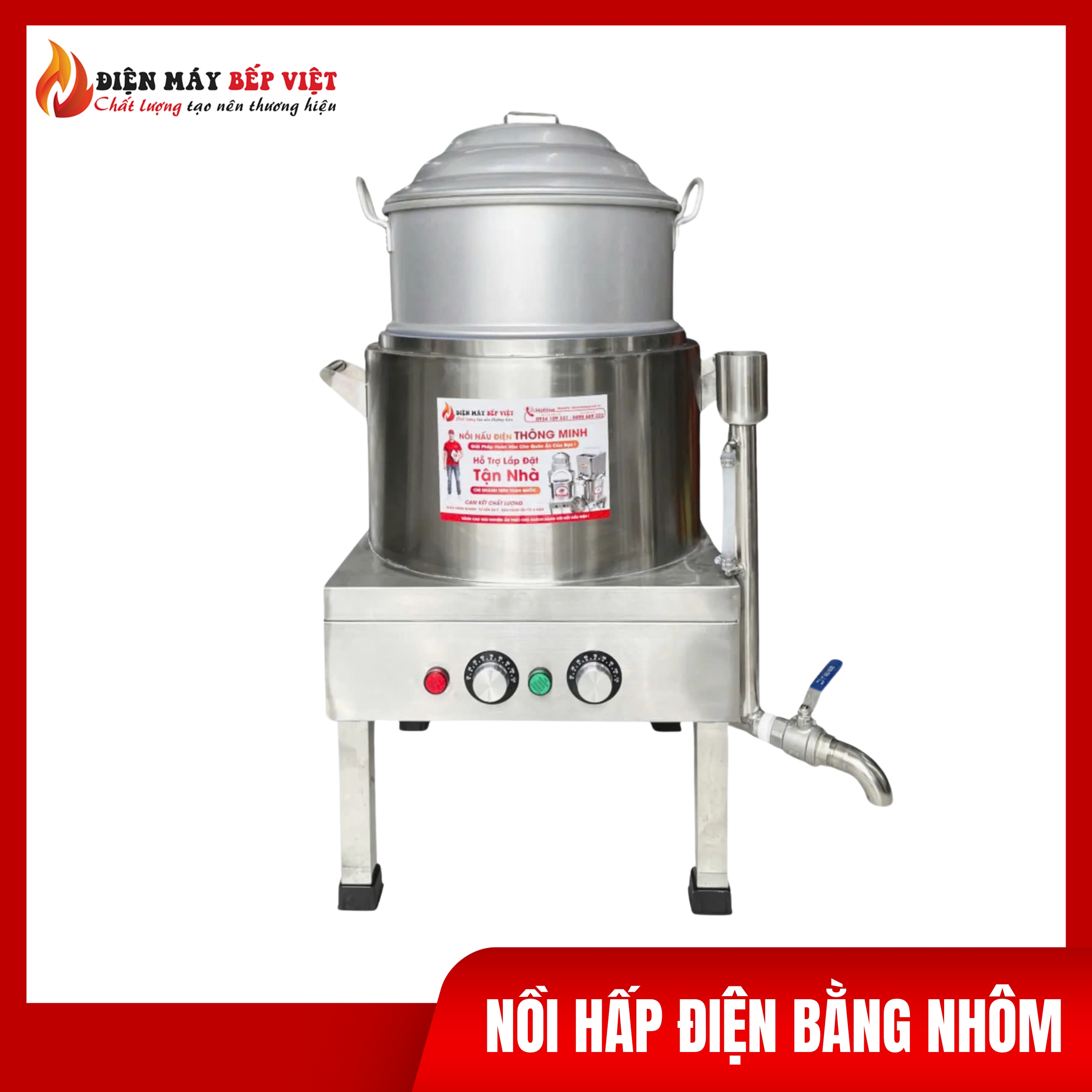 Nồi Hấp Điện Bằng Nhôm