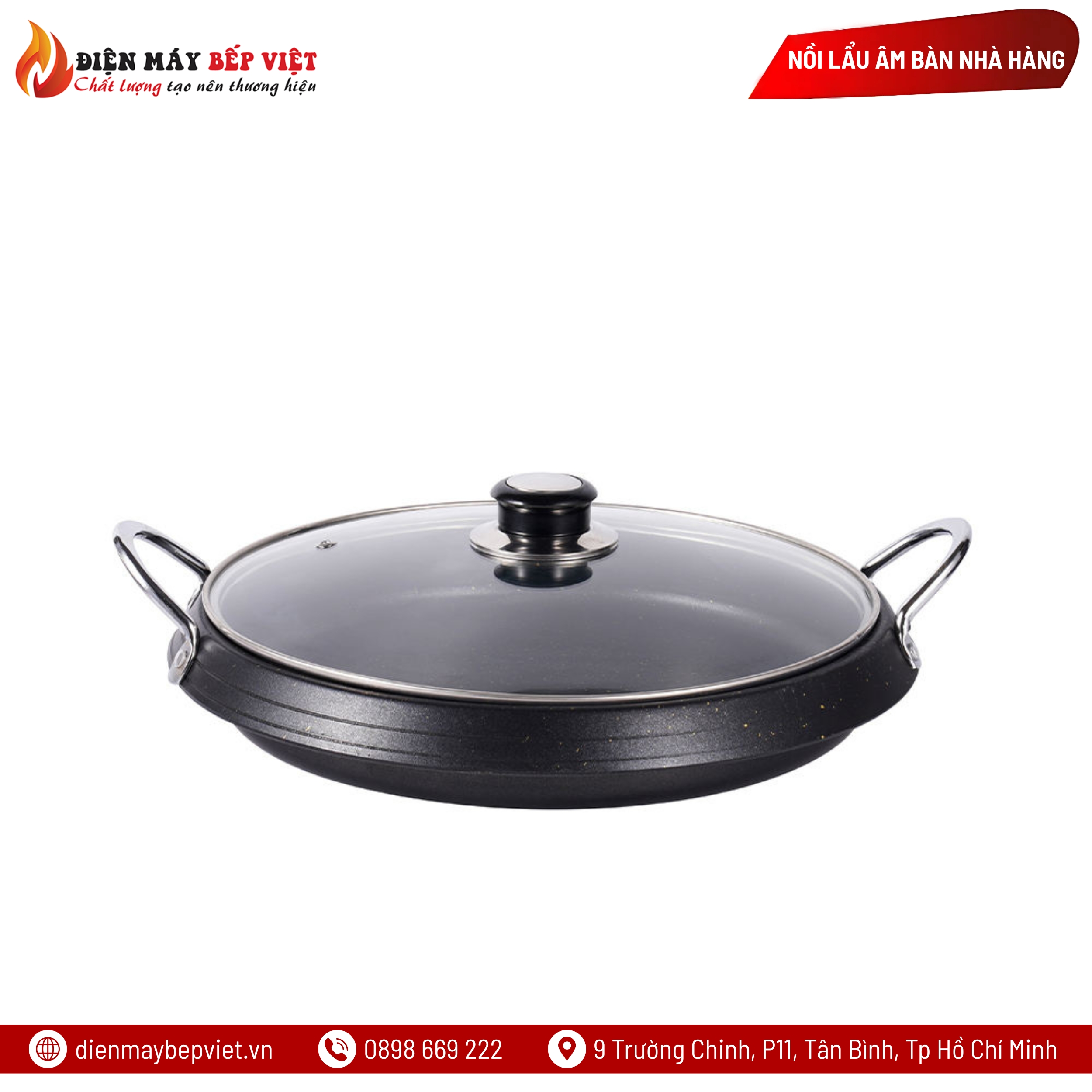 Nồi Lẩu Cạn Hàn Quốc Gang Cao Cấp