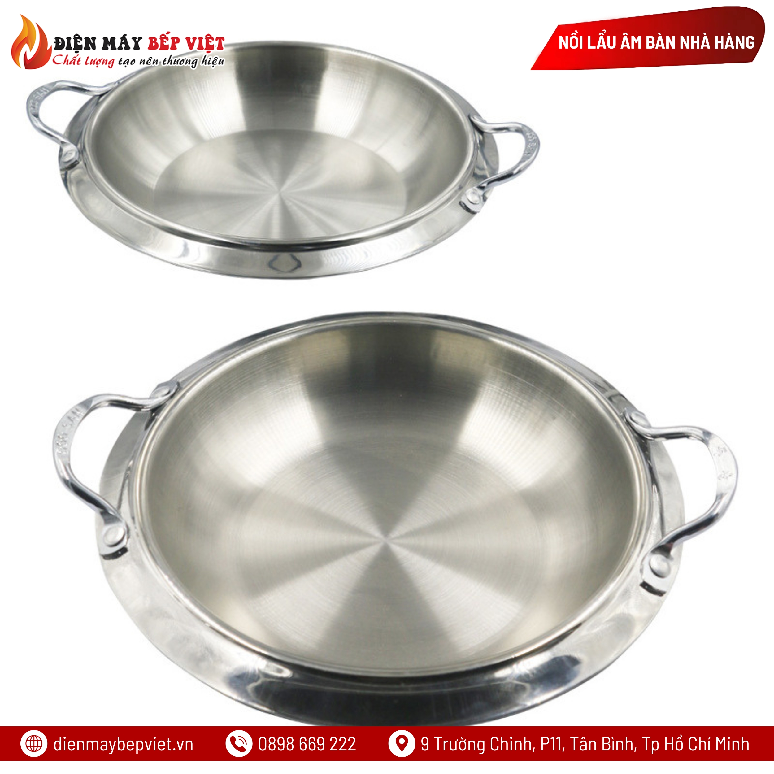 Nồi Lẩu Cạn Hàn Quốc Inox Cao Cấp