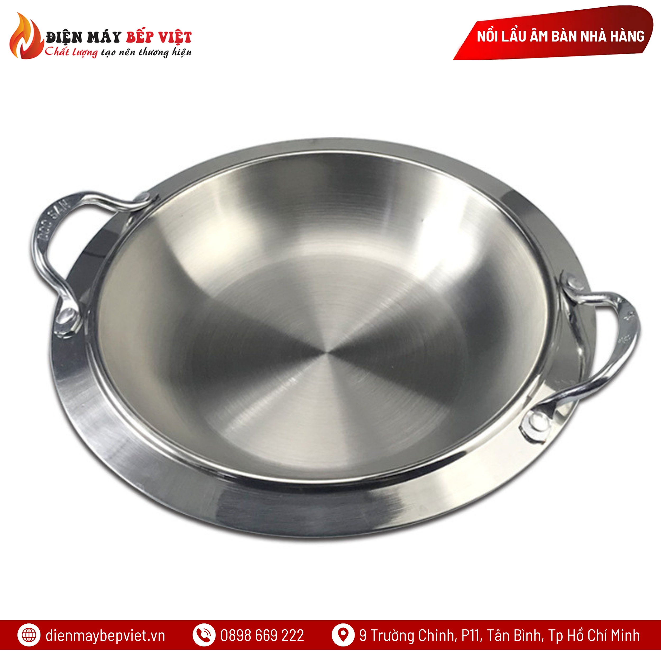 Nồi Lẩu Cạn Hàn Quốc Inox Cao Cấp