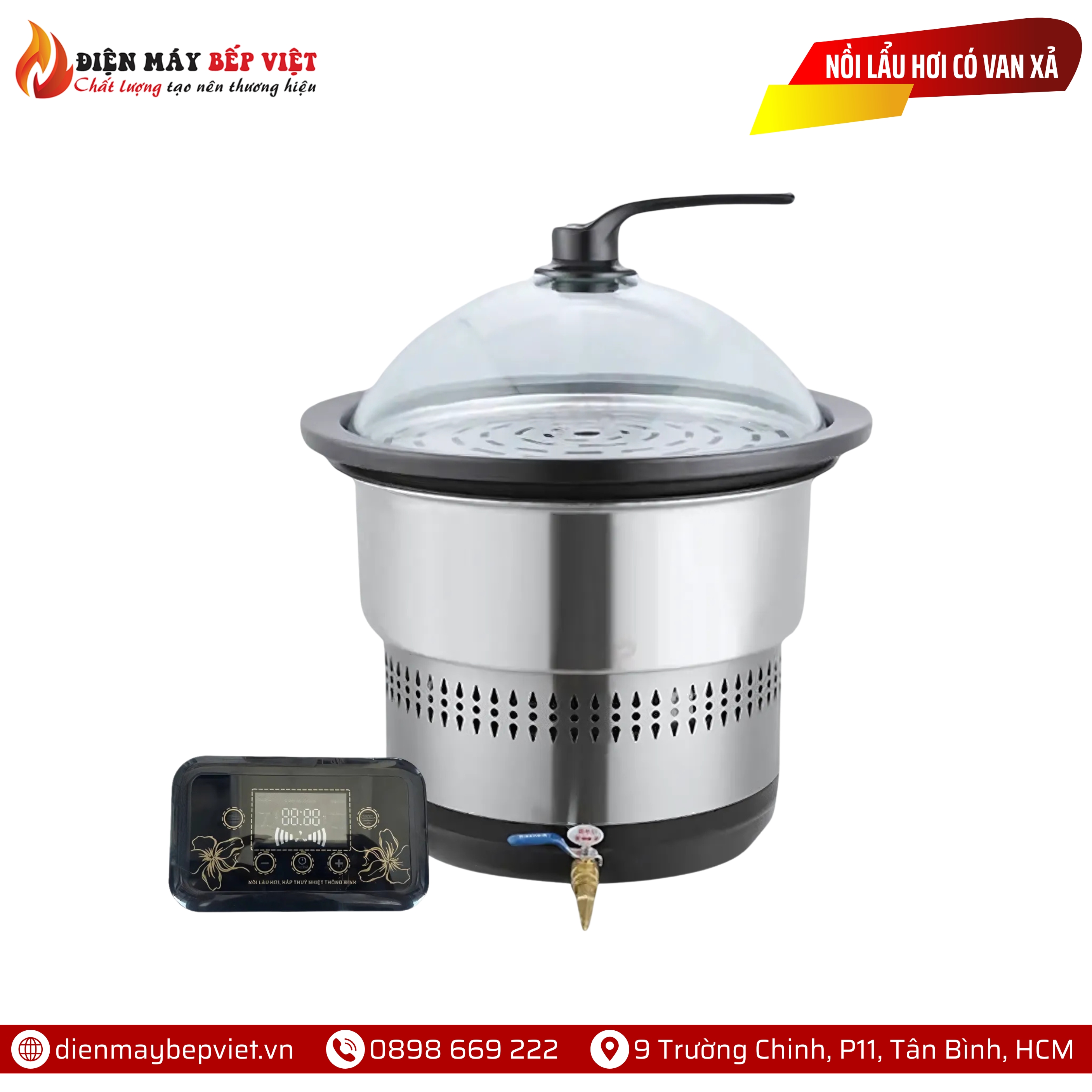 Nồi Lẩu Hơi Có Van Xả