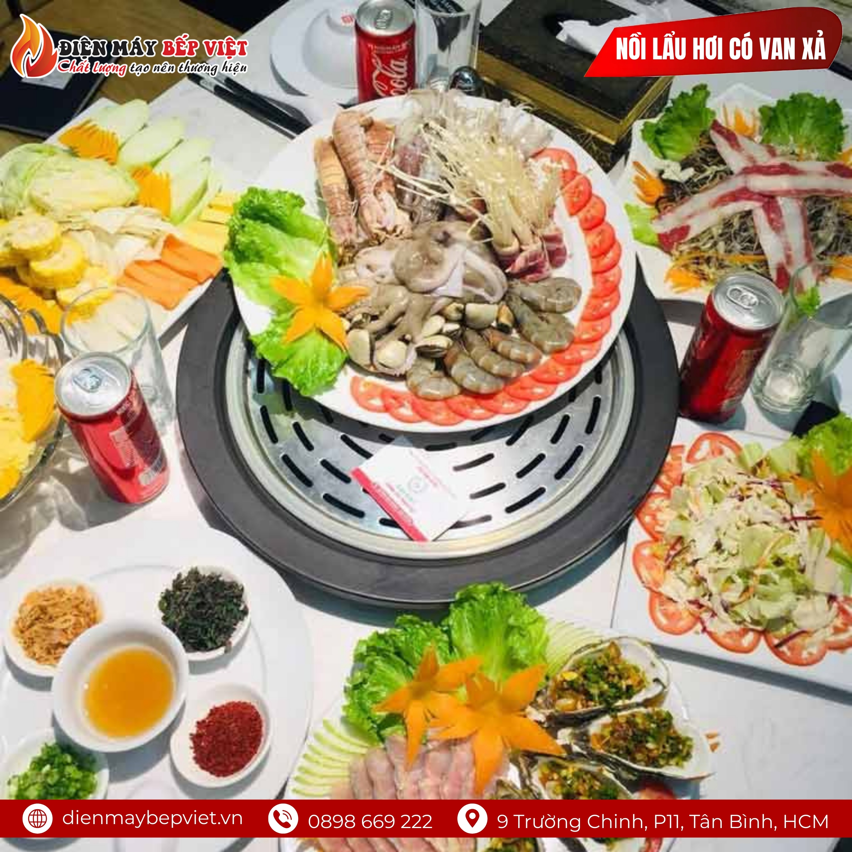 Nồi Lẩu Hơi Có Van Xả