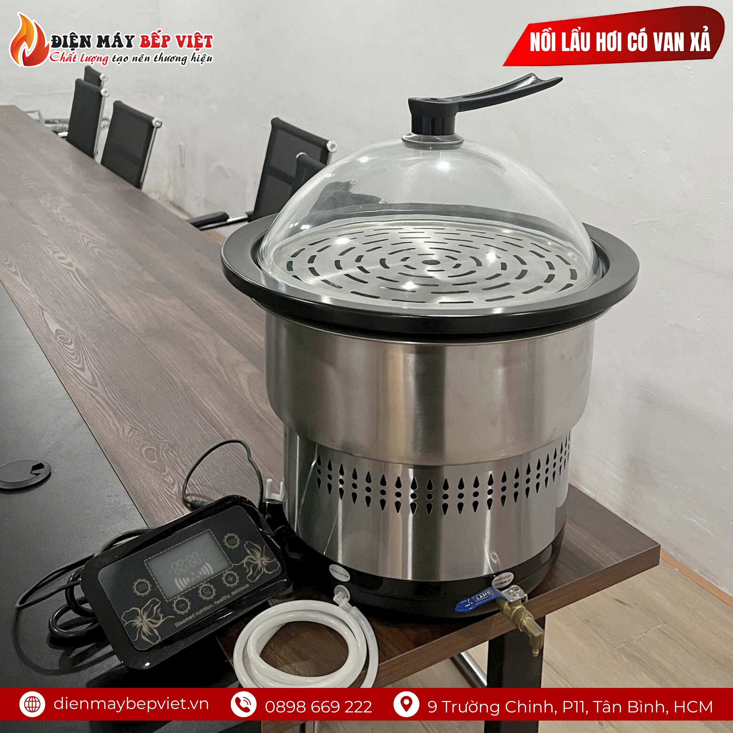 Nồi Lẩu Hơi Có Van Xả