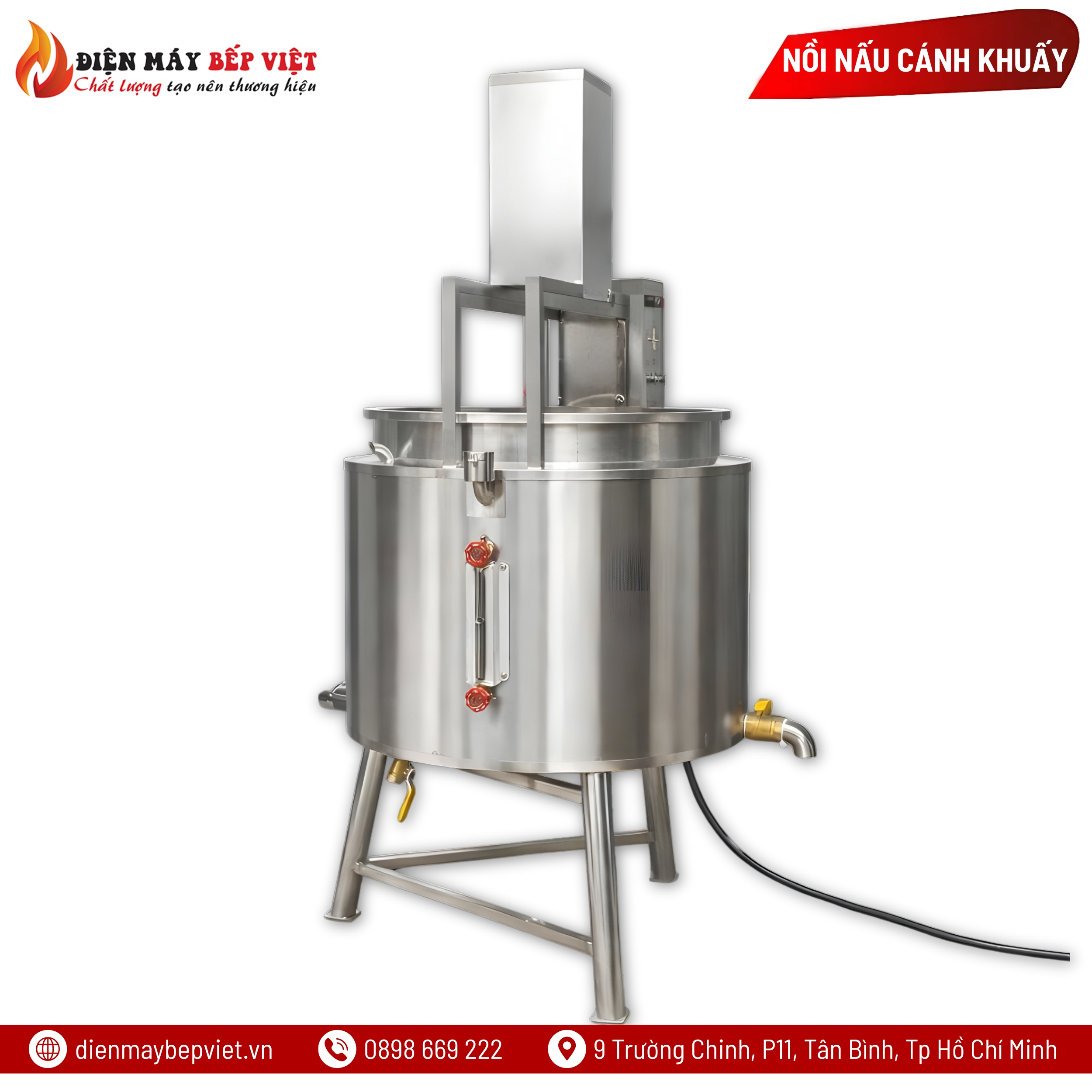 Nồi Nấu Cánh Khuấy 300L