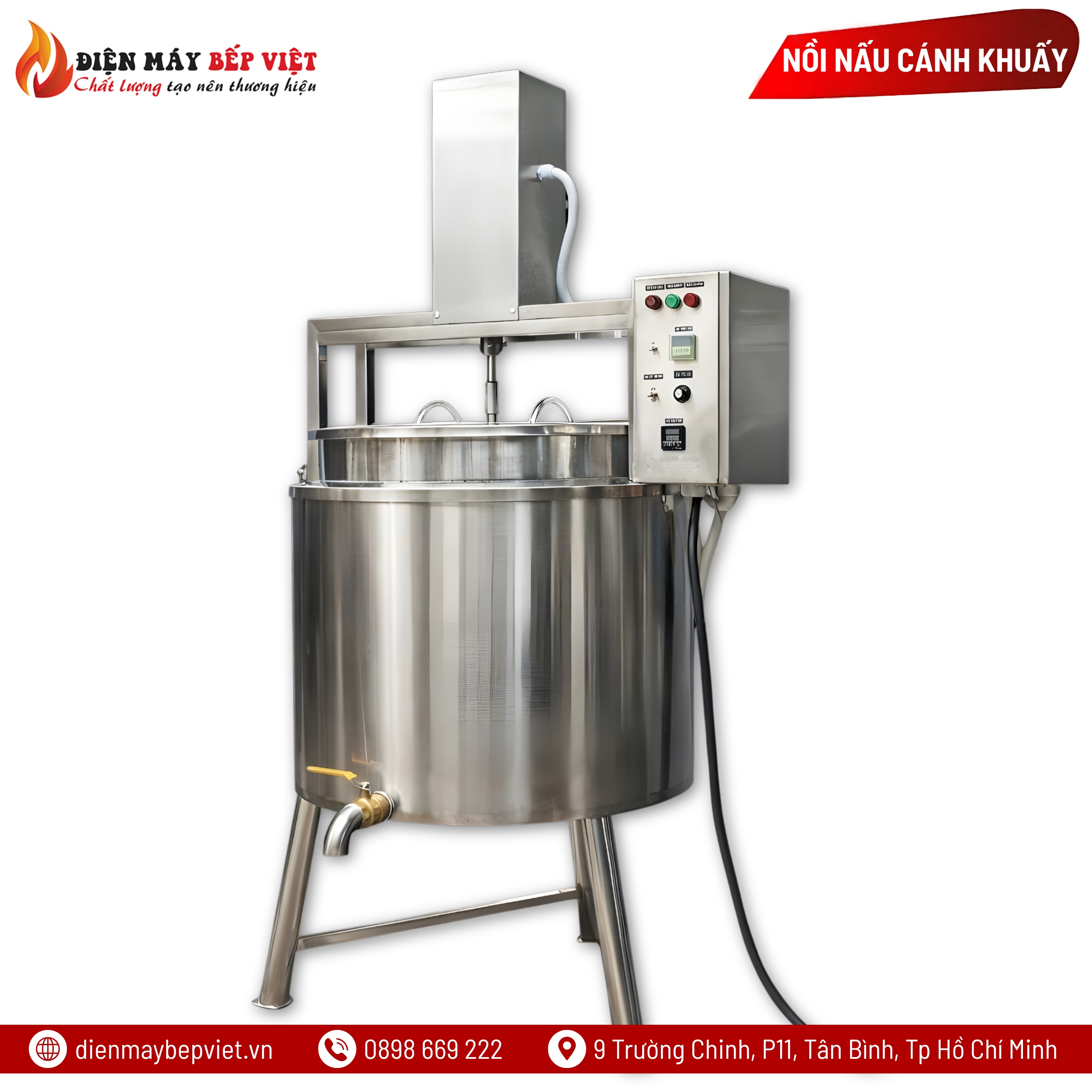 Nồi Nấu Cánh Khuấy 300L