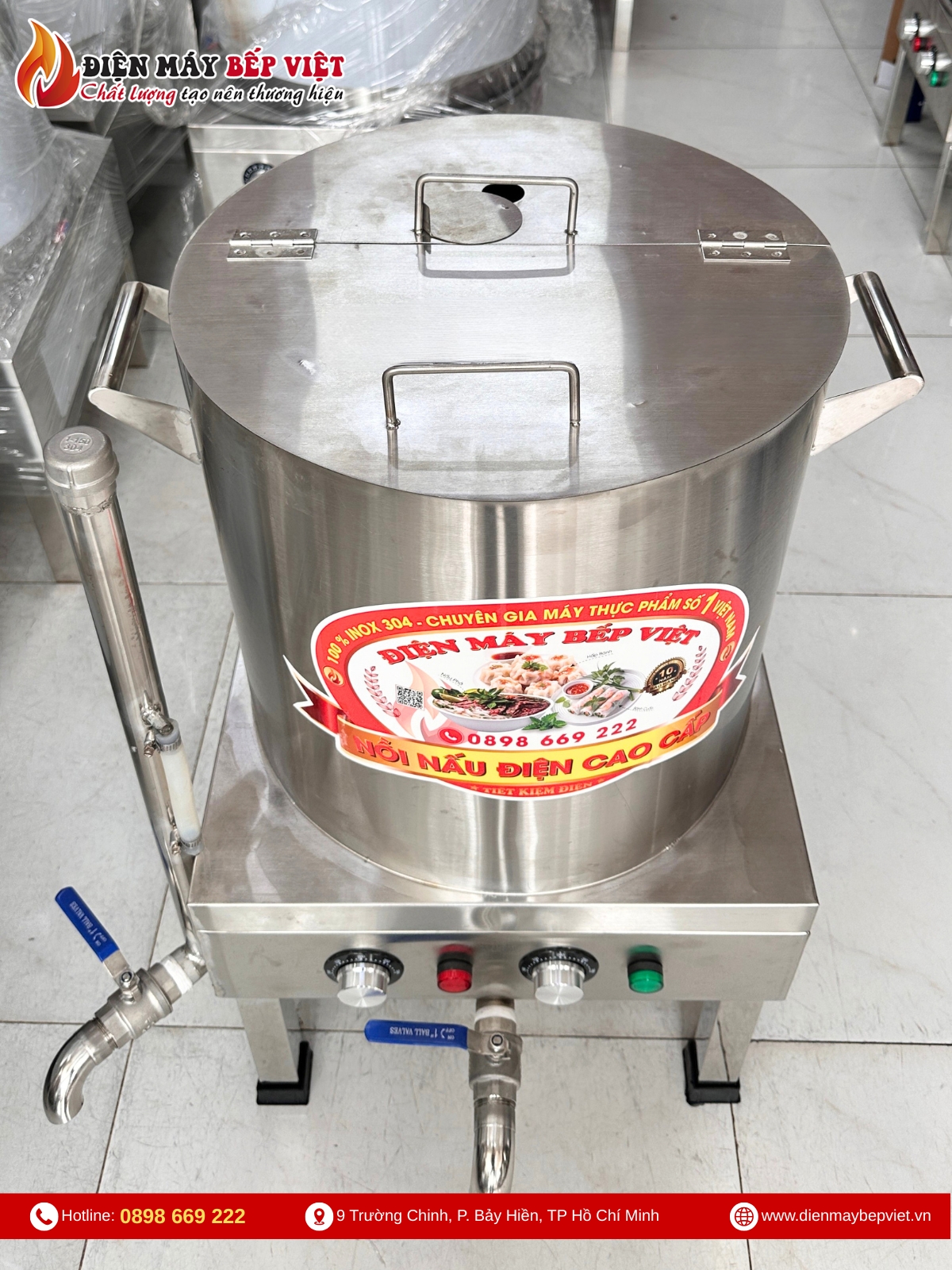 Nồi Nấu Cháo Bằng Điện 70L