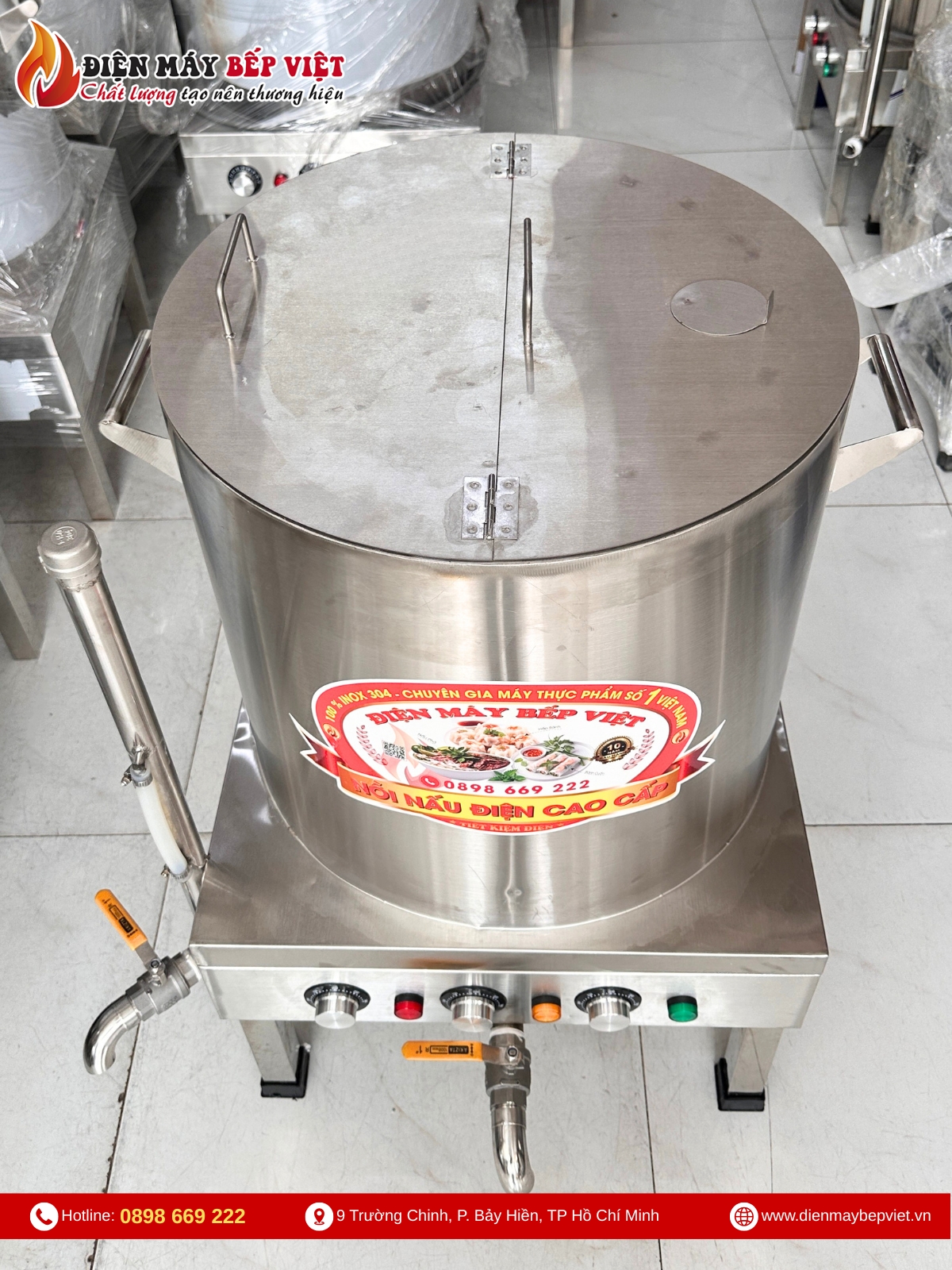 Nồi Nấu Cháo Công Nghiệp 100L
