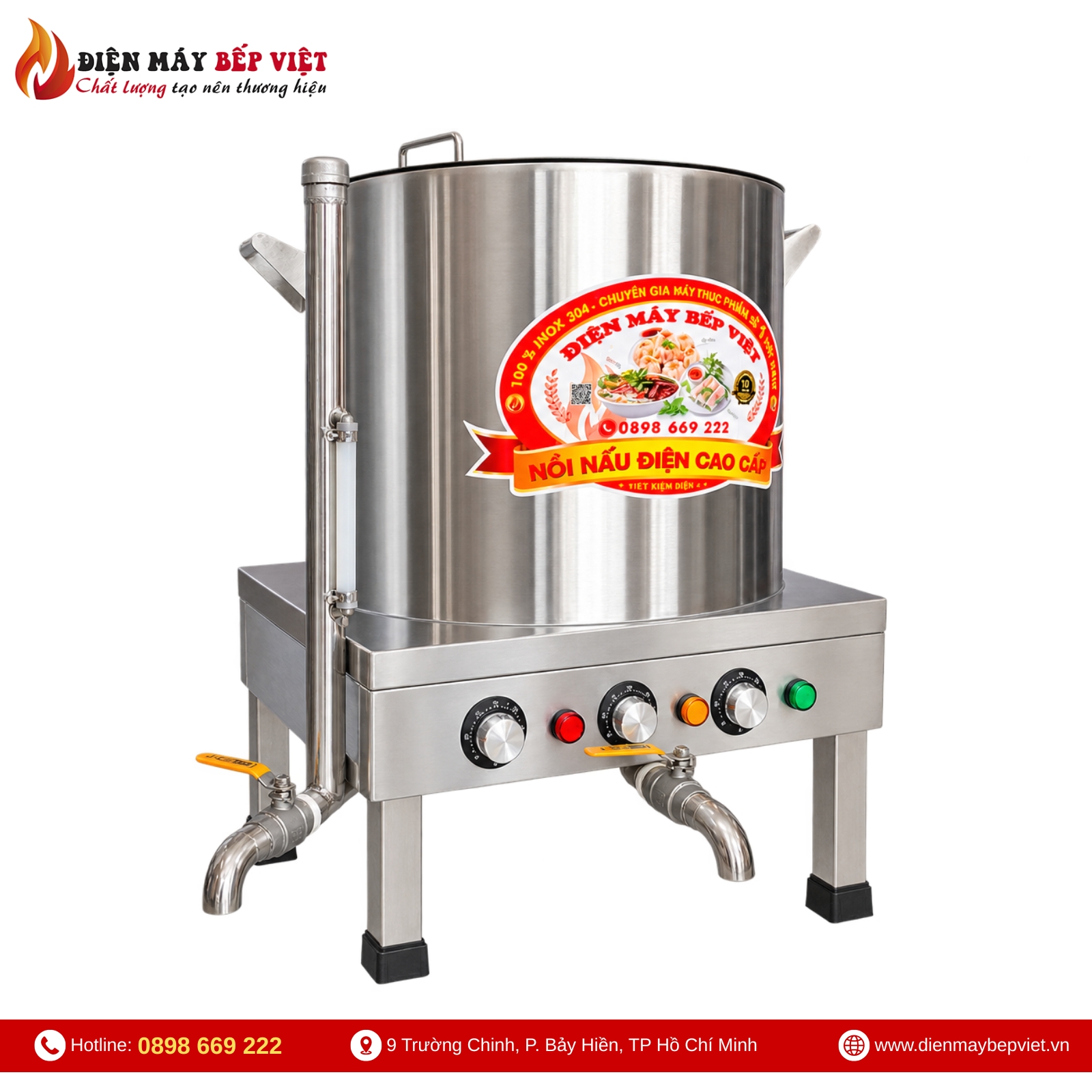 Nồi Nấu Cháo Công Nghiệp 90L