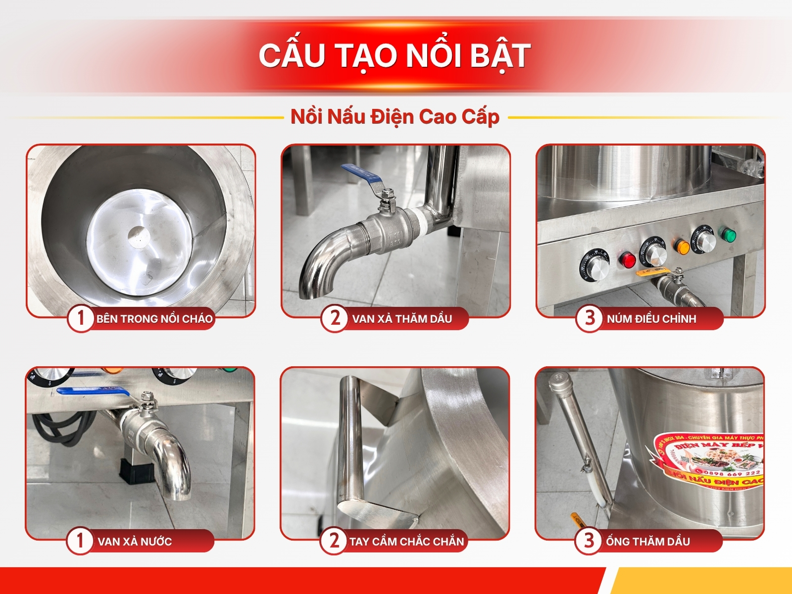 Nồi Nấu Cháo Công Nghiệp 90L