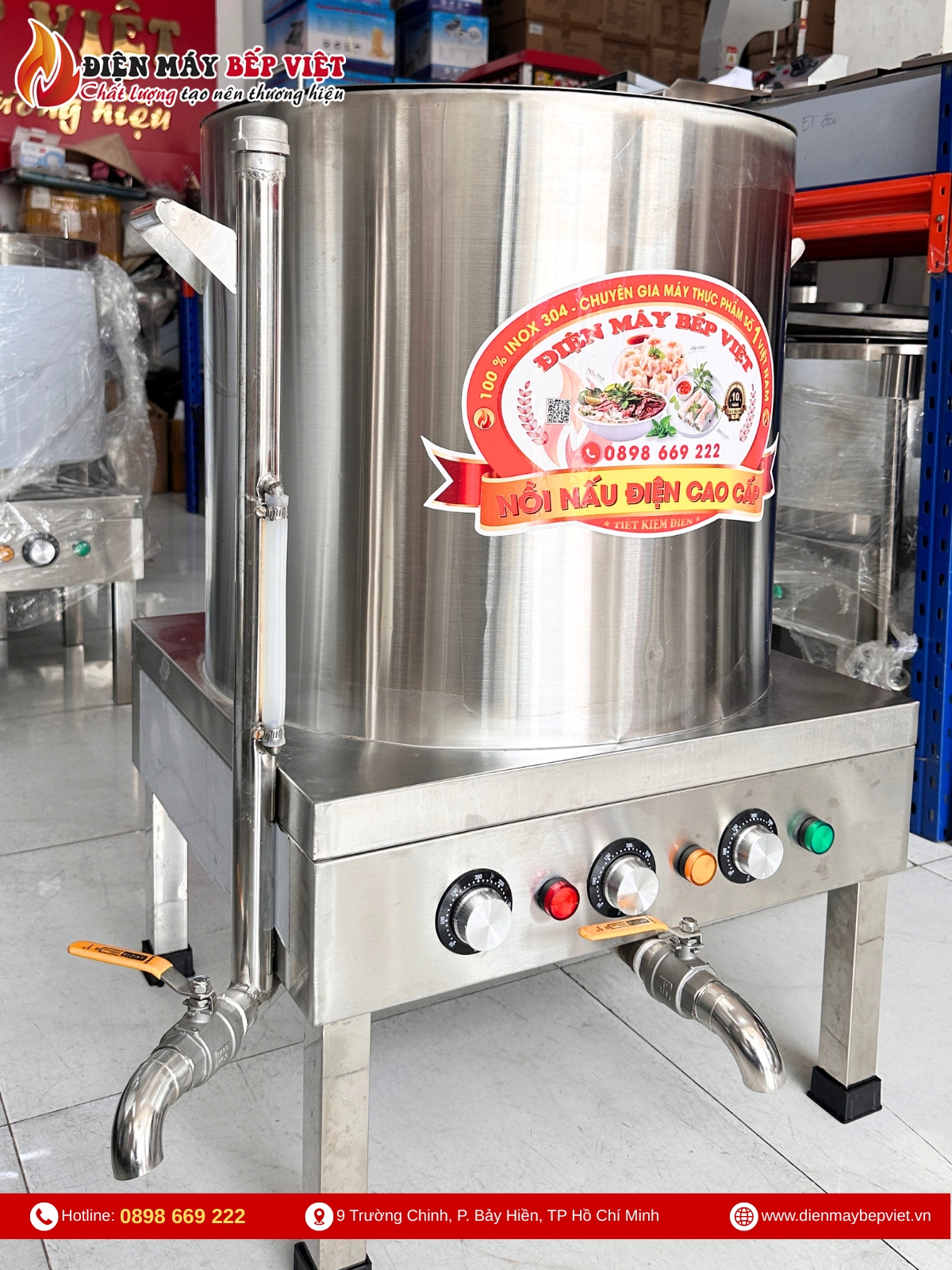 Nồi Nấu Cháo Công Nghiệp 90L