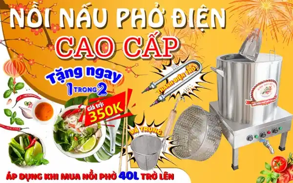 khuyến mãi khi mua nồi nấu phở