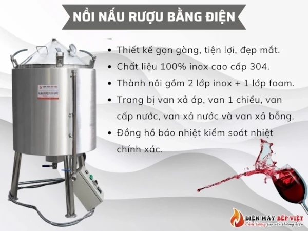 Nồi nấu rượu bằng điện