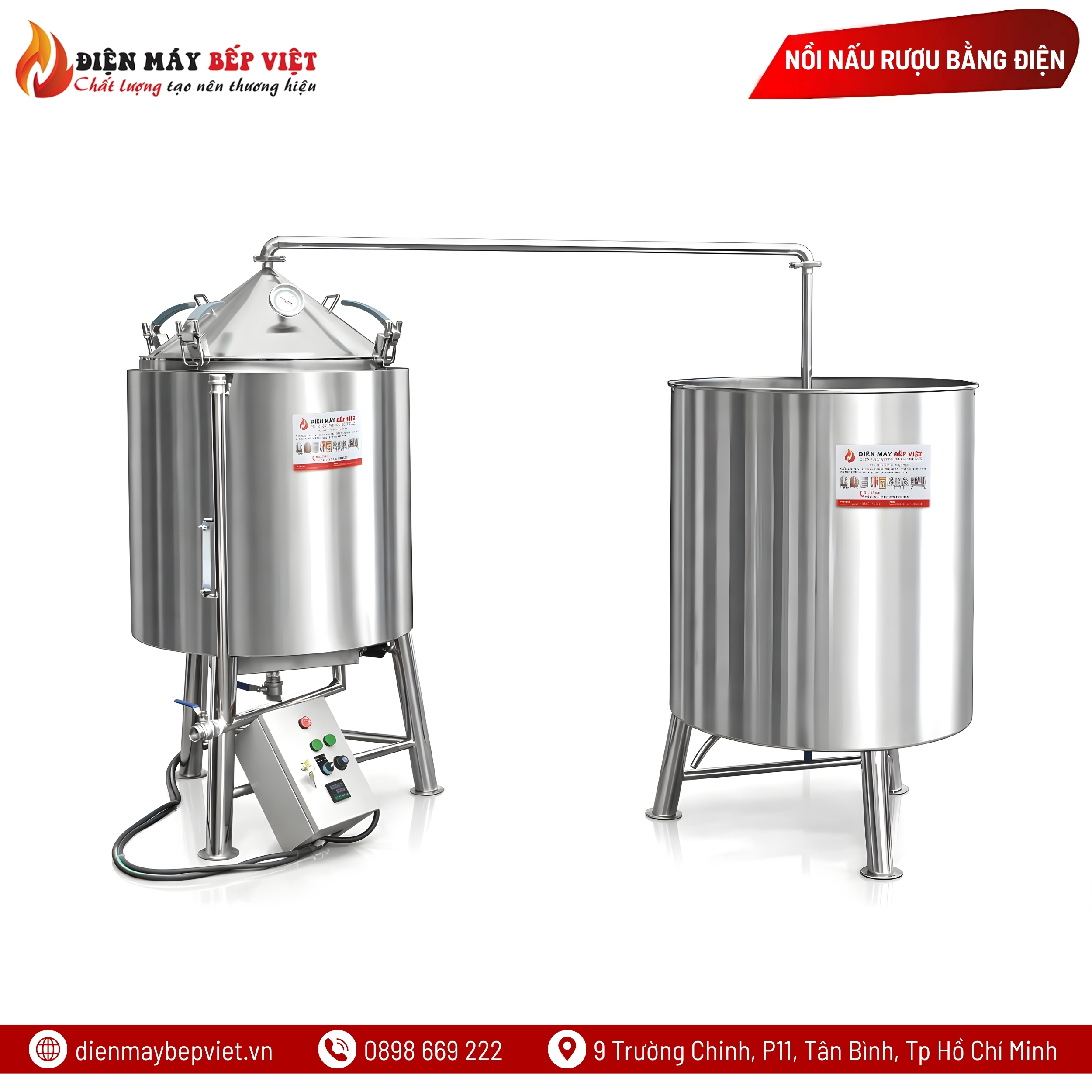 Nồi Nấu Rượu Bằng Điện