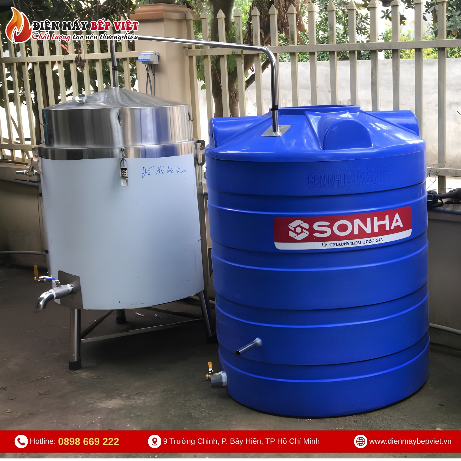Nồi Nấu Rượu Công Nghiệp 100Kg