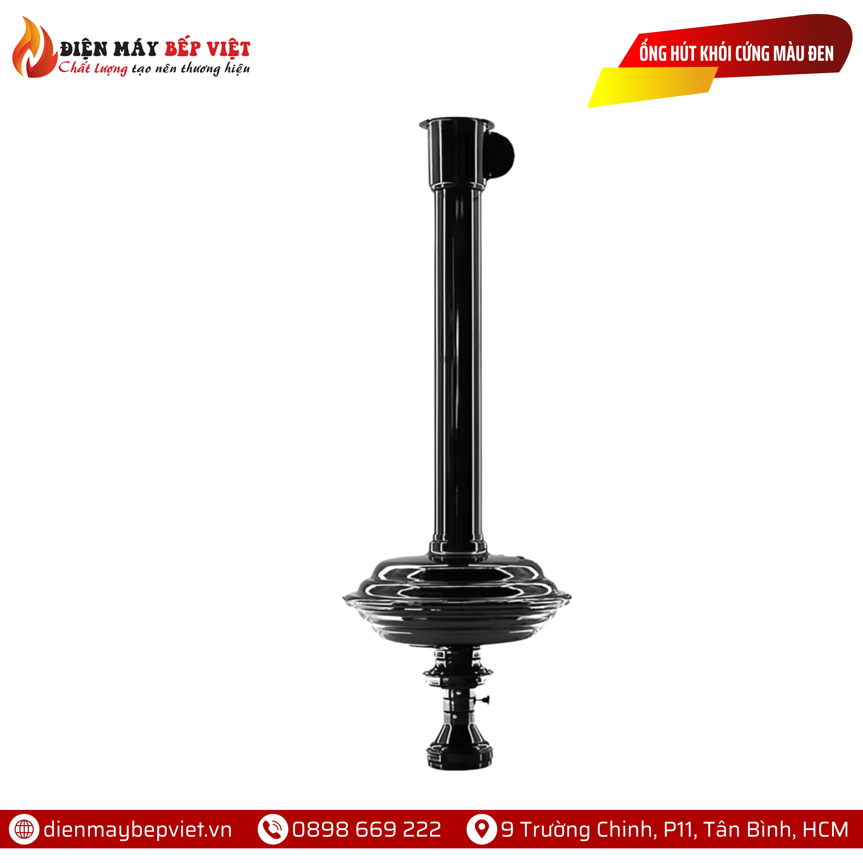 Ống Hút Khói Cứng Màu Đen