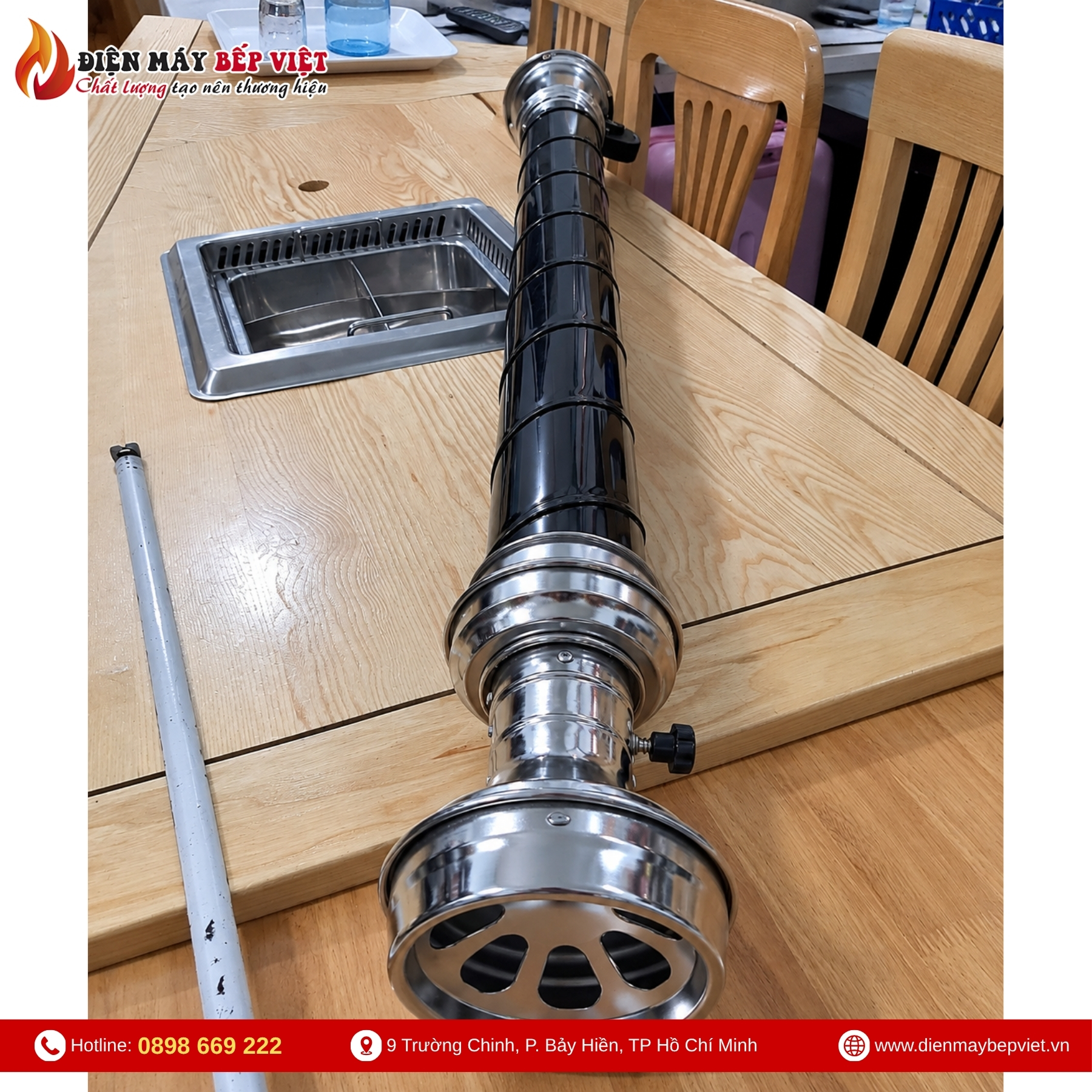 Ống Hút Khói Cứng Màu Đen
