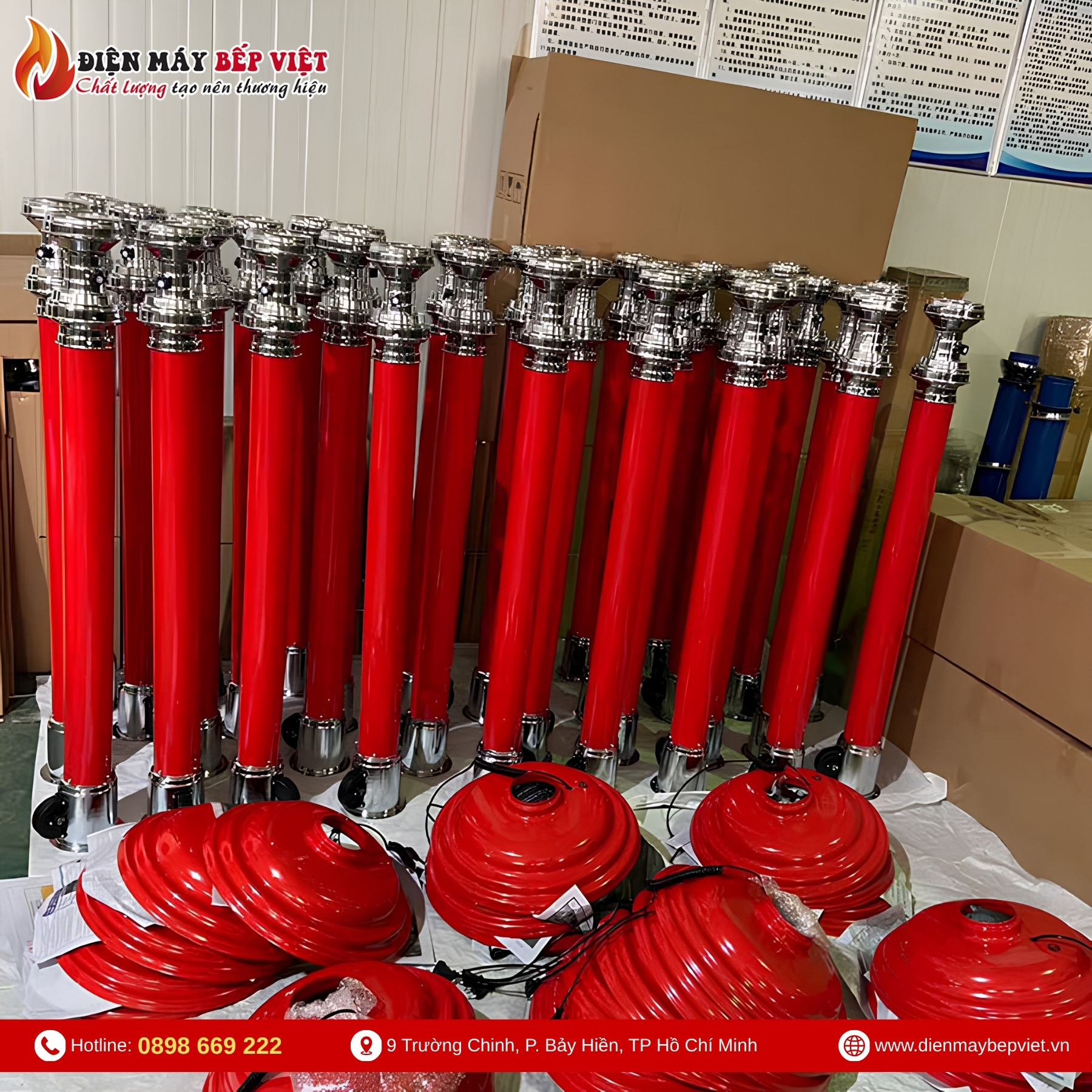Ống Hút Khói Cứng Màu Đỏ